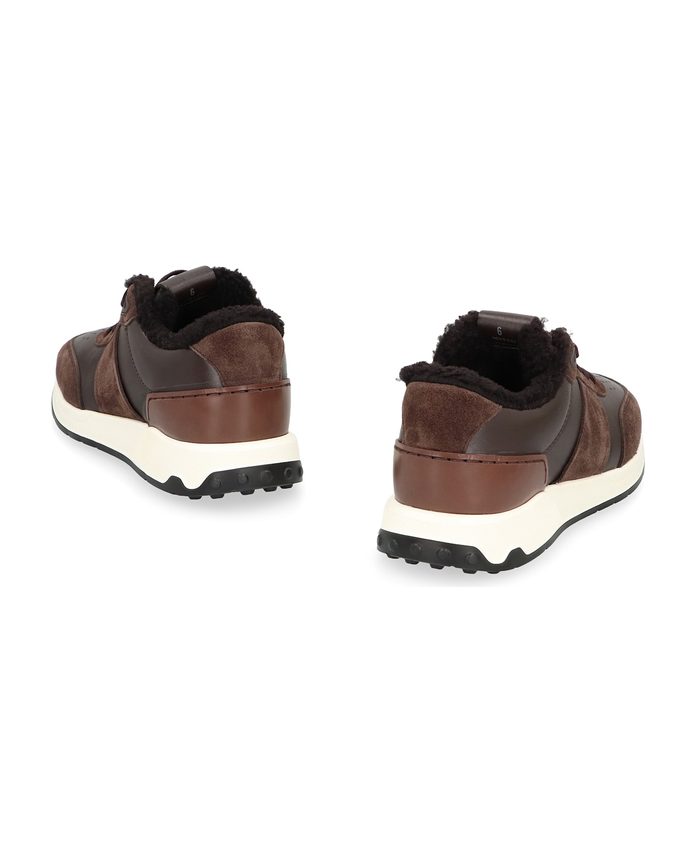 Tod's Low-top Sneakers In Leather - brown