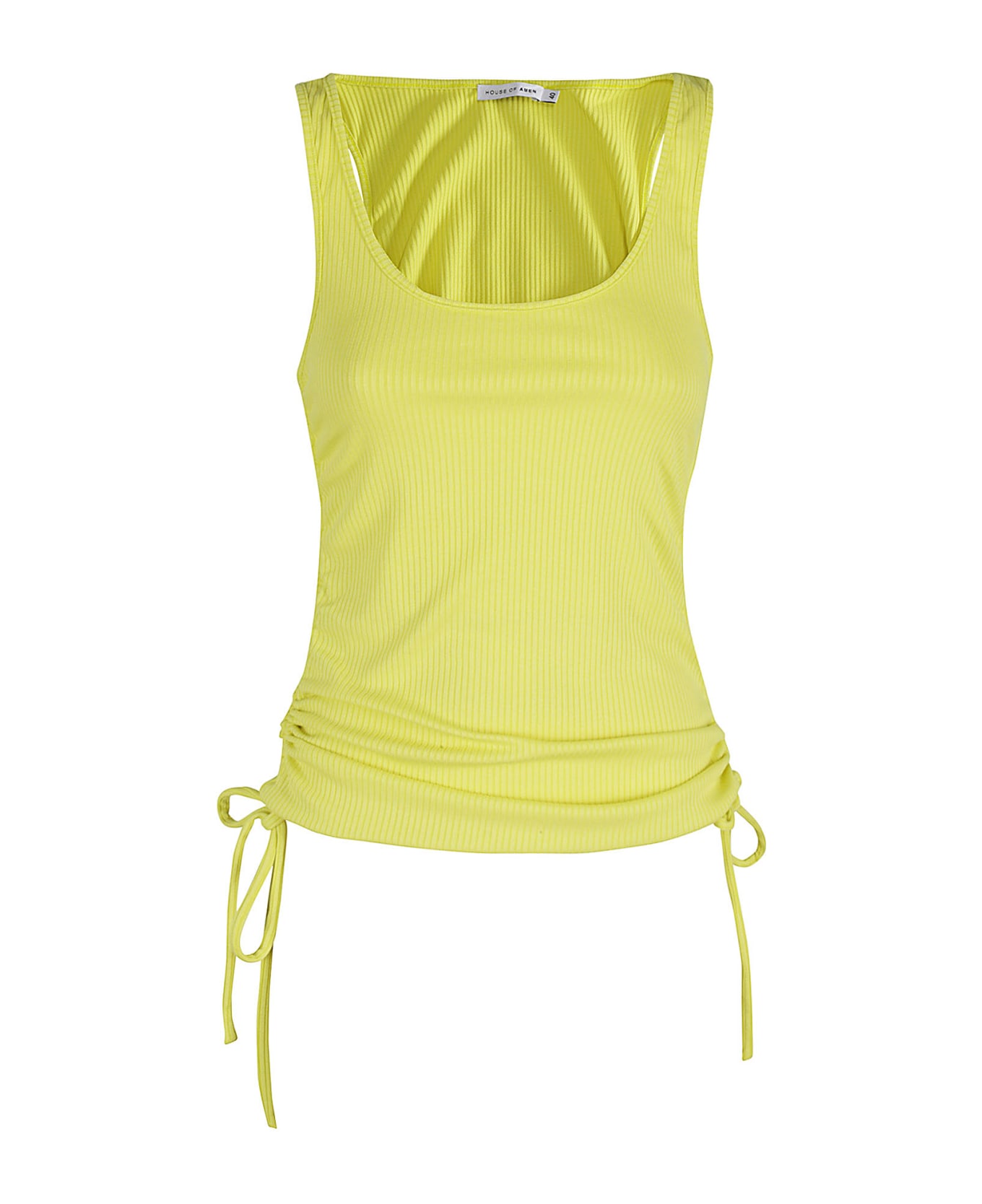 Amen Tank Top In Rib - Yellow