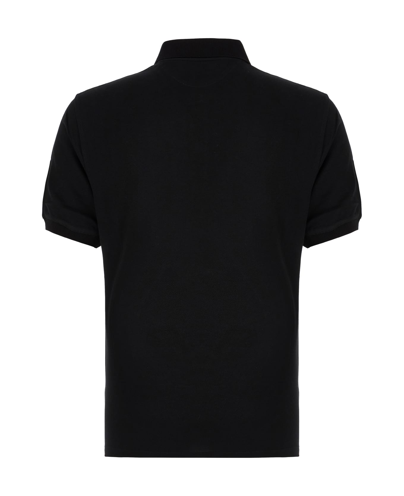 Brunello Cucinelli Black Piquet Polo Shirt