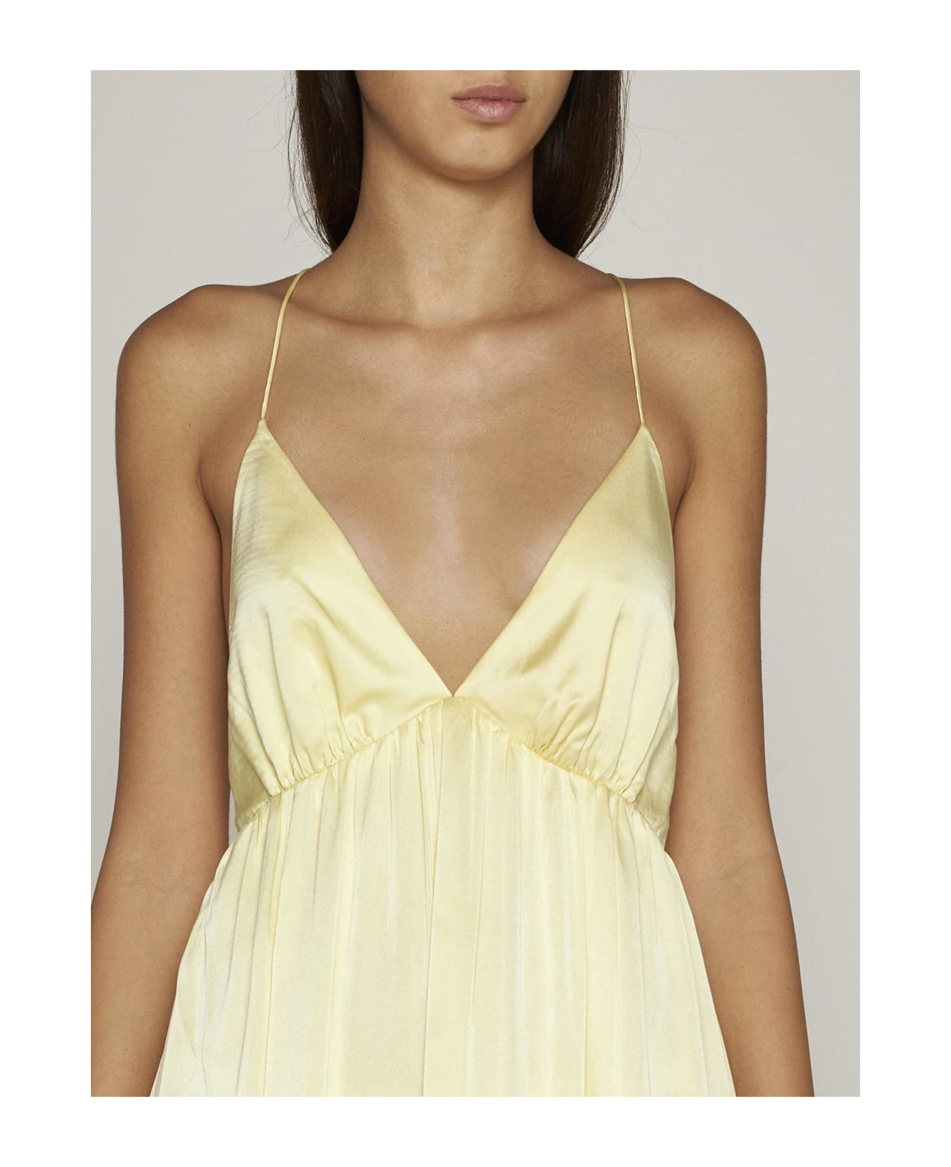 Zimmermann Silk Long Slip Dress - Yellow