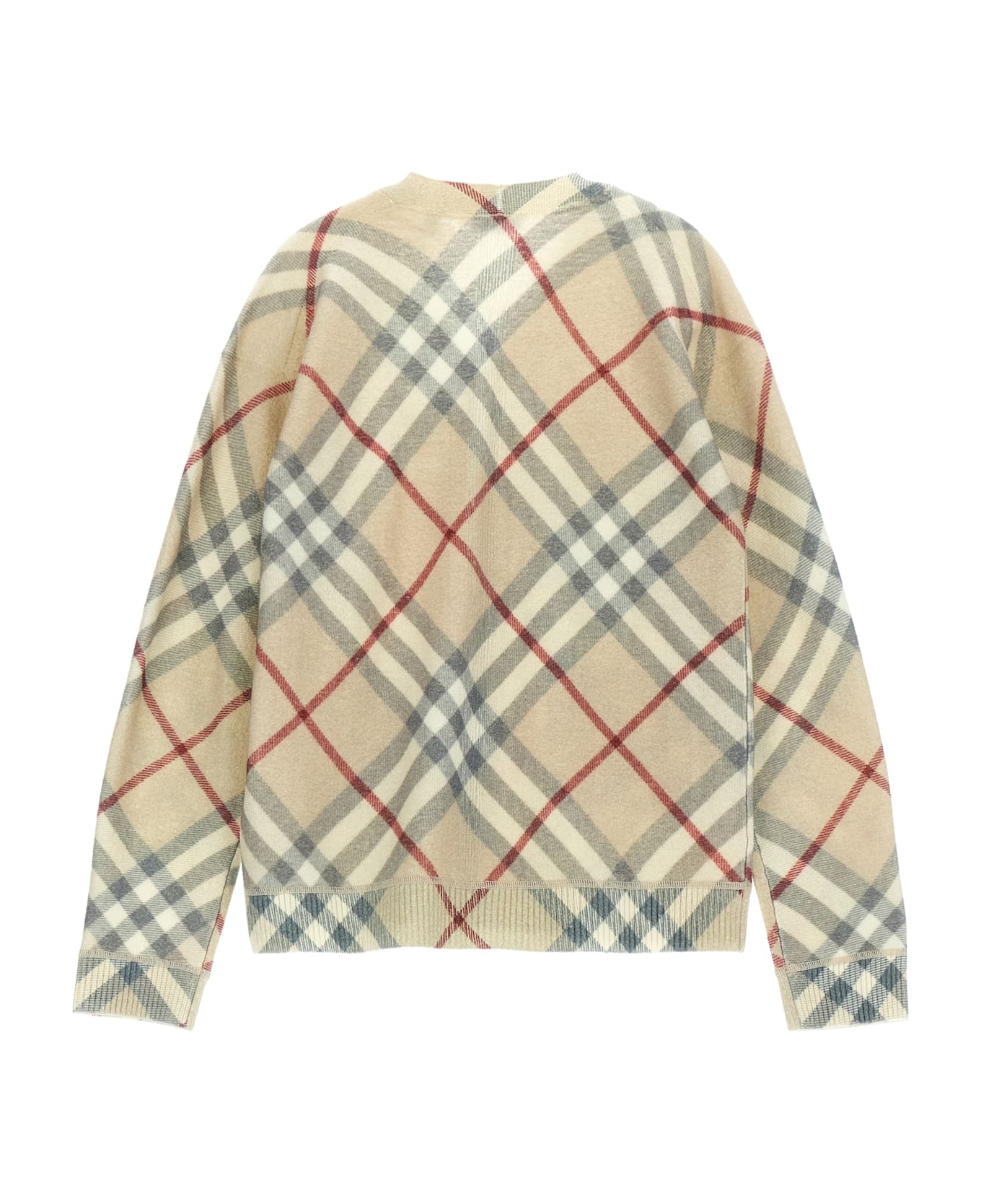 Burberry Check Cardigan - Beige ニットウェア＆スウェットシャツ