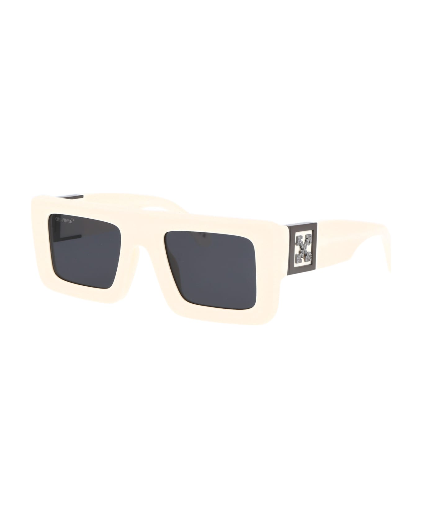 Off-White Leonardo Sunglasses - 0107 WHITE DARK GREY