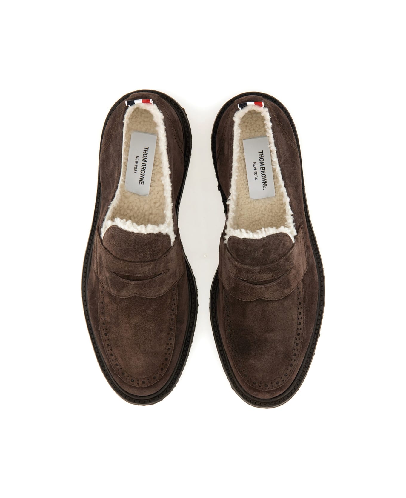 Thom Browne Moccasin 'penny' - BROWN