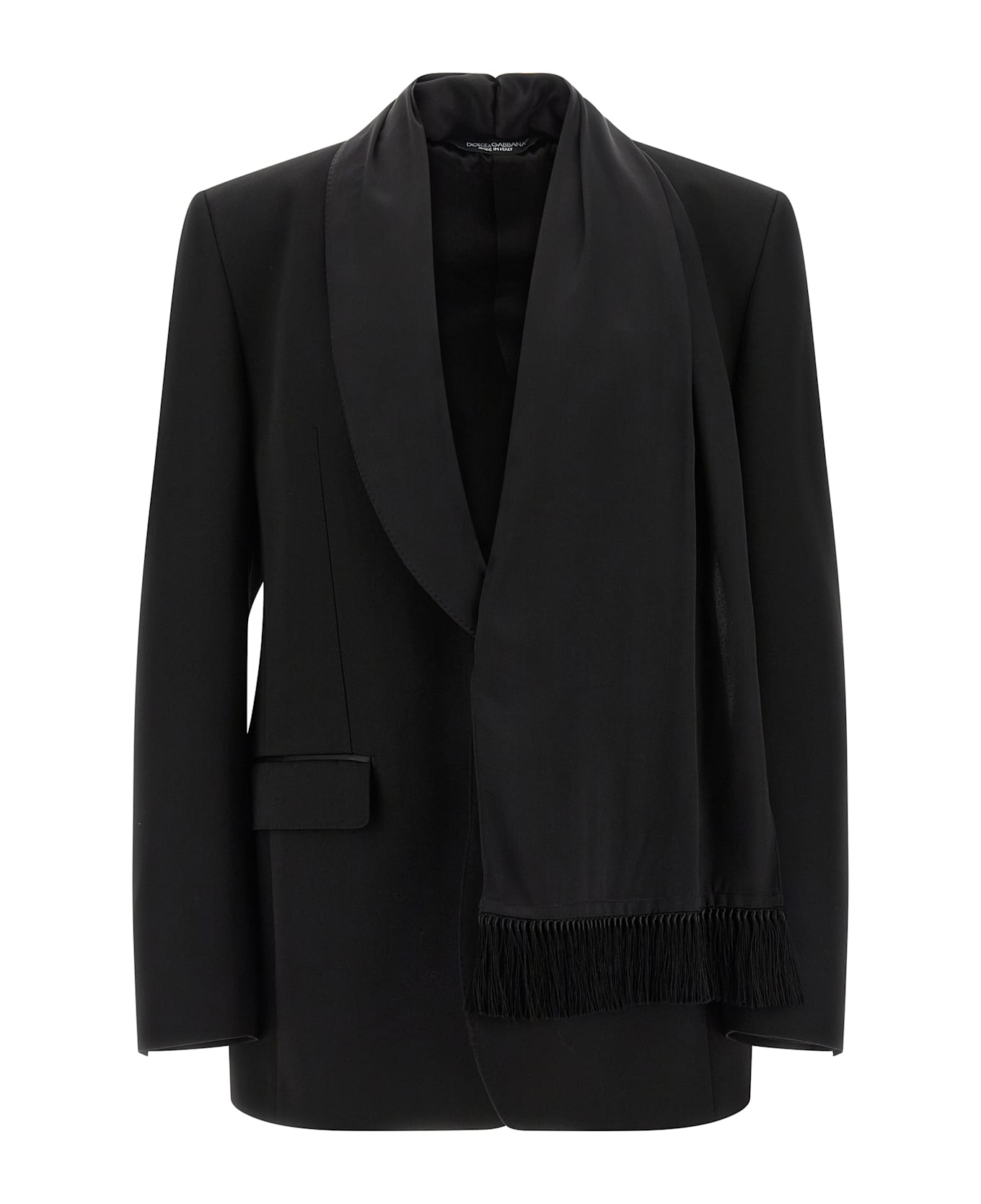 Dolce 
Gabbana Shawl Neck Blazer - Black  