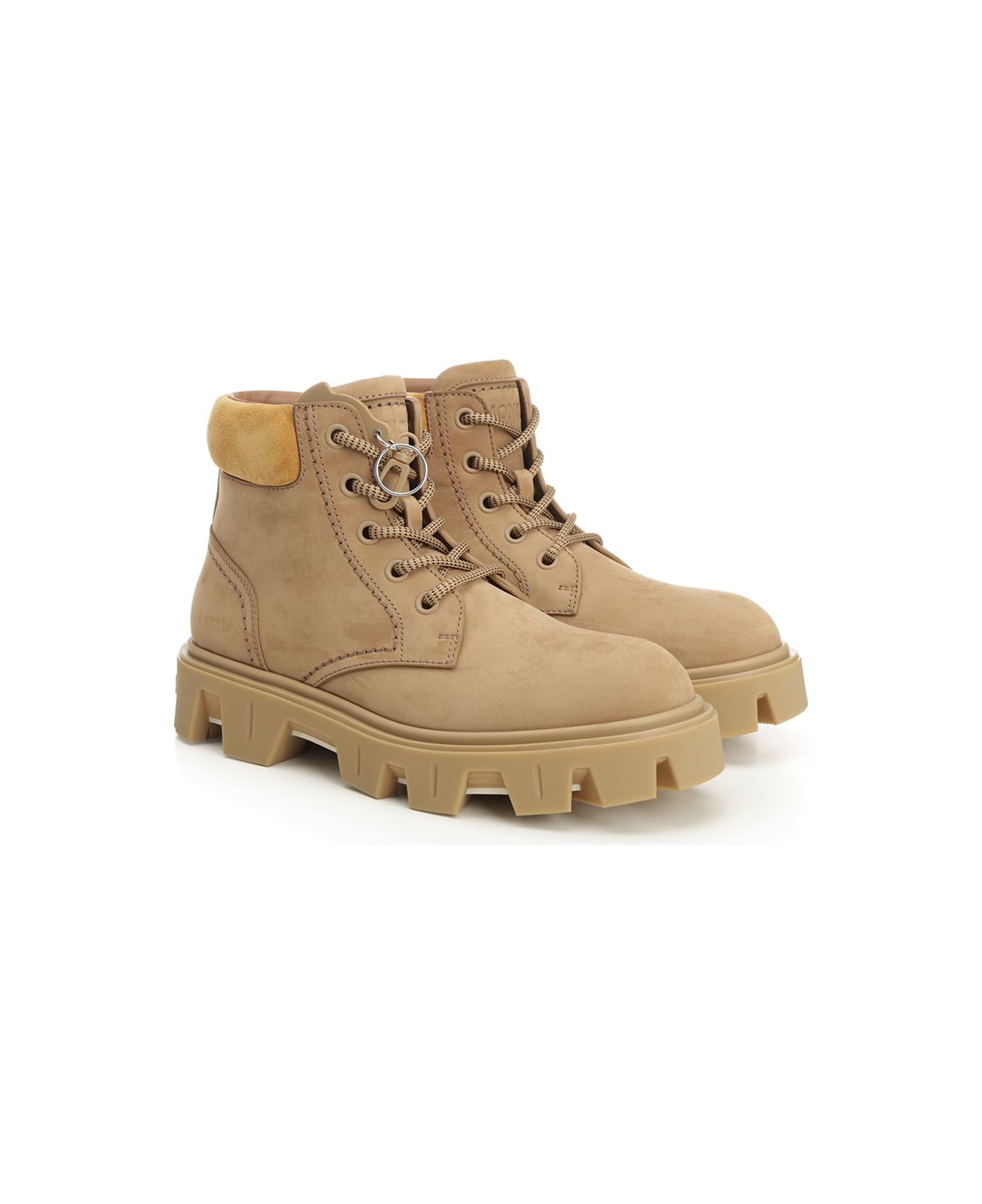 Moncler 
peak City
 Nubuck Ankle Boots - KHAKI