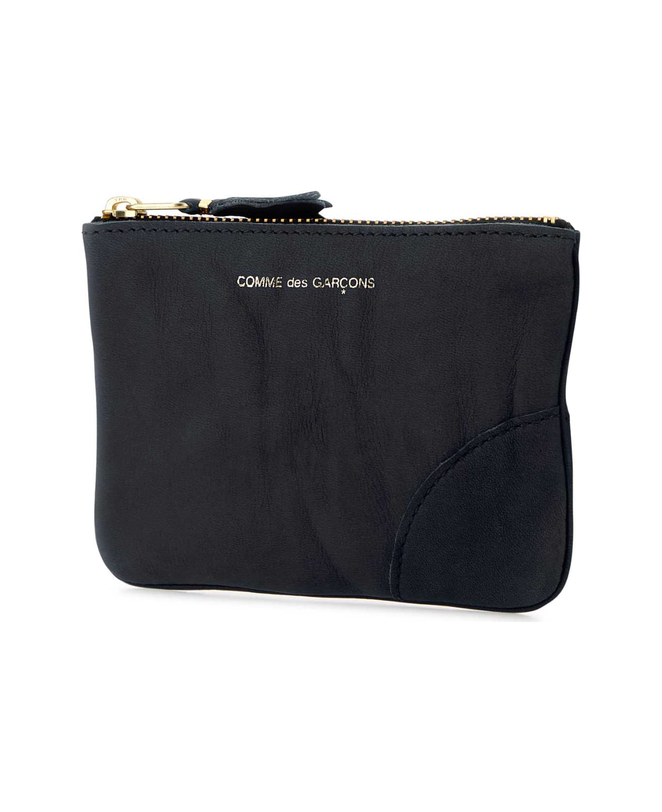 mini Louise logo-print crossbody bag Black Leather Pouch - BLACK