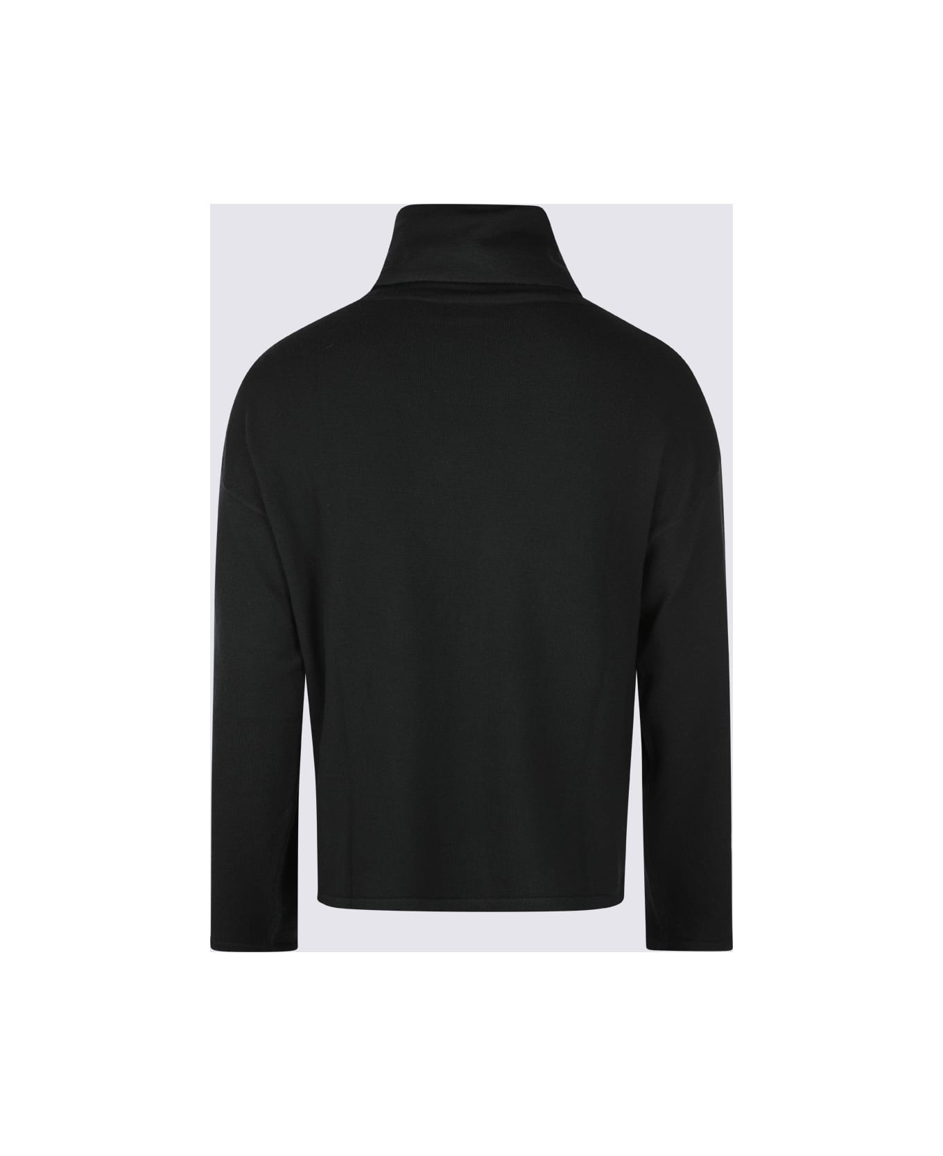 Saint Laurent Black Wool Knitwear - Black