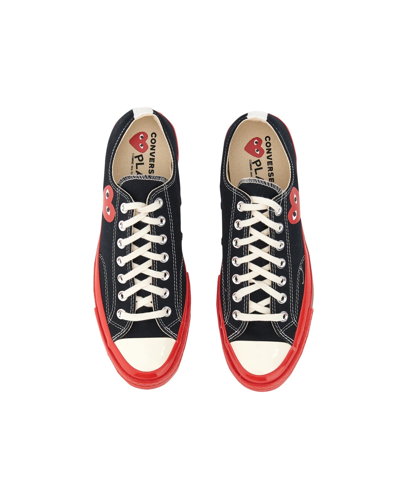 Comme des Garçons Play Heart Print Sneaker - BLACK
