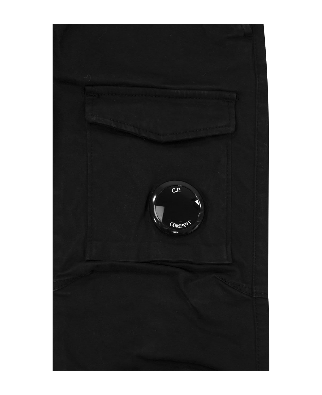C.P. Company U16 Stretch Sateen Peach Pants - Black