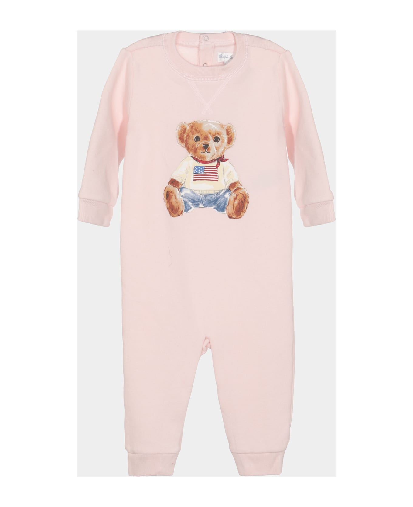 Polo Ralph Lauren Pink Cotton Jumpsuit - DELICATE PINK