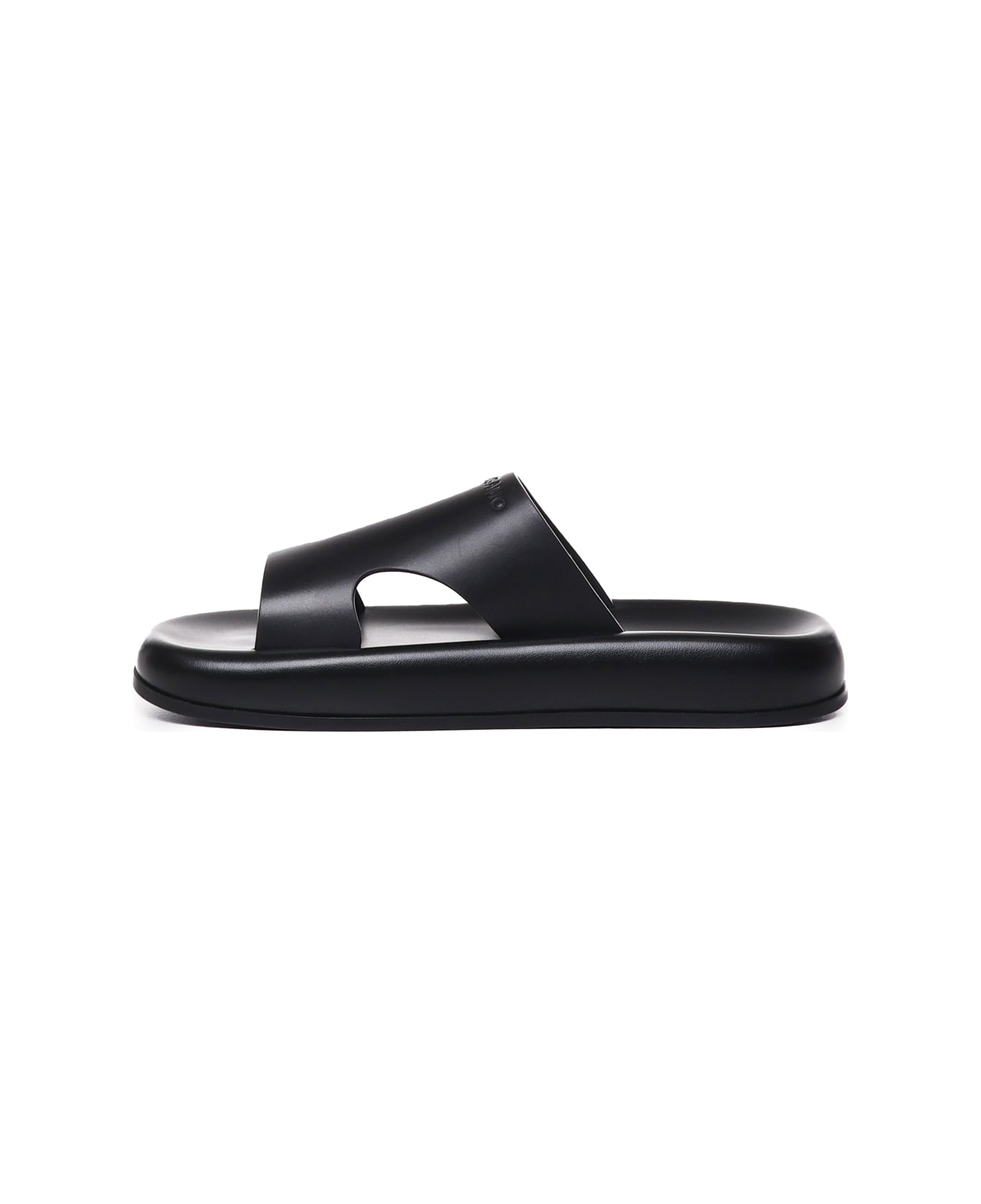 Ferragamo Sandals With Cut-out Detail - Black