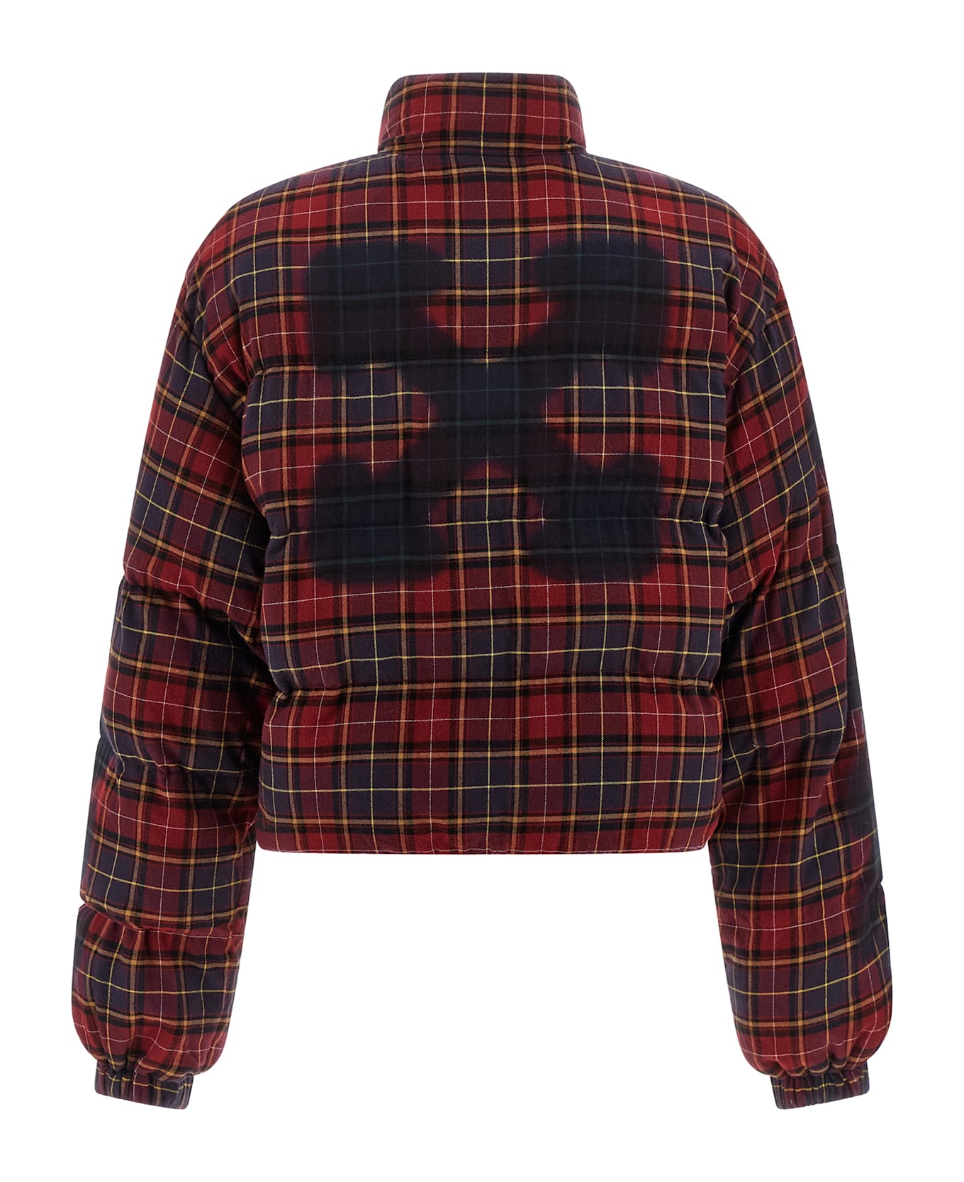 Off-White 
check Flan Arrow Spray
 Down Jacket - Bordeaux