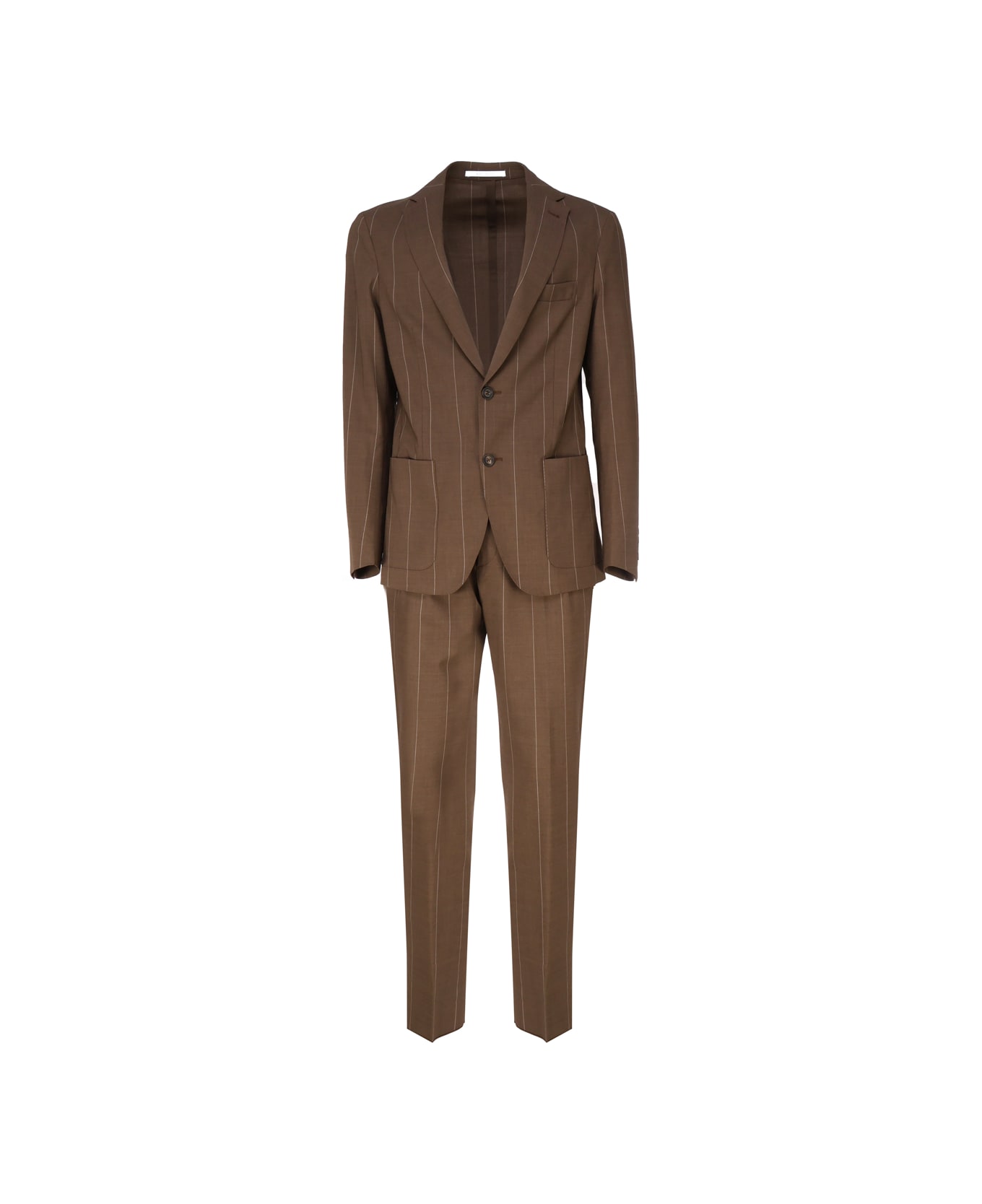 Eleventy Single-breasted Suit - Brown
