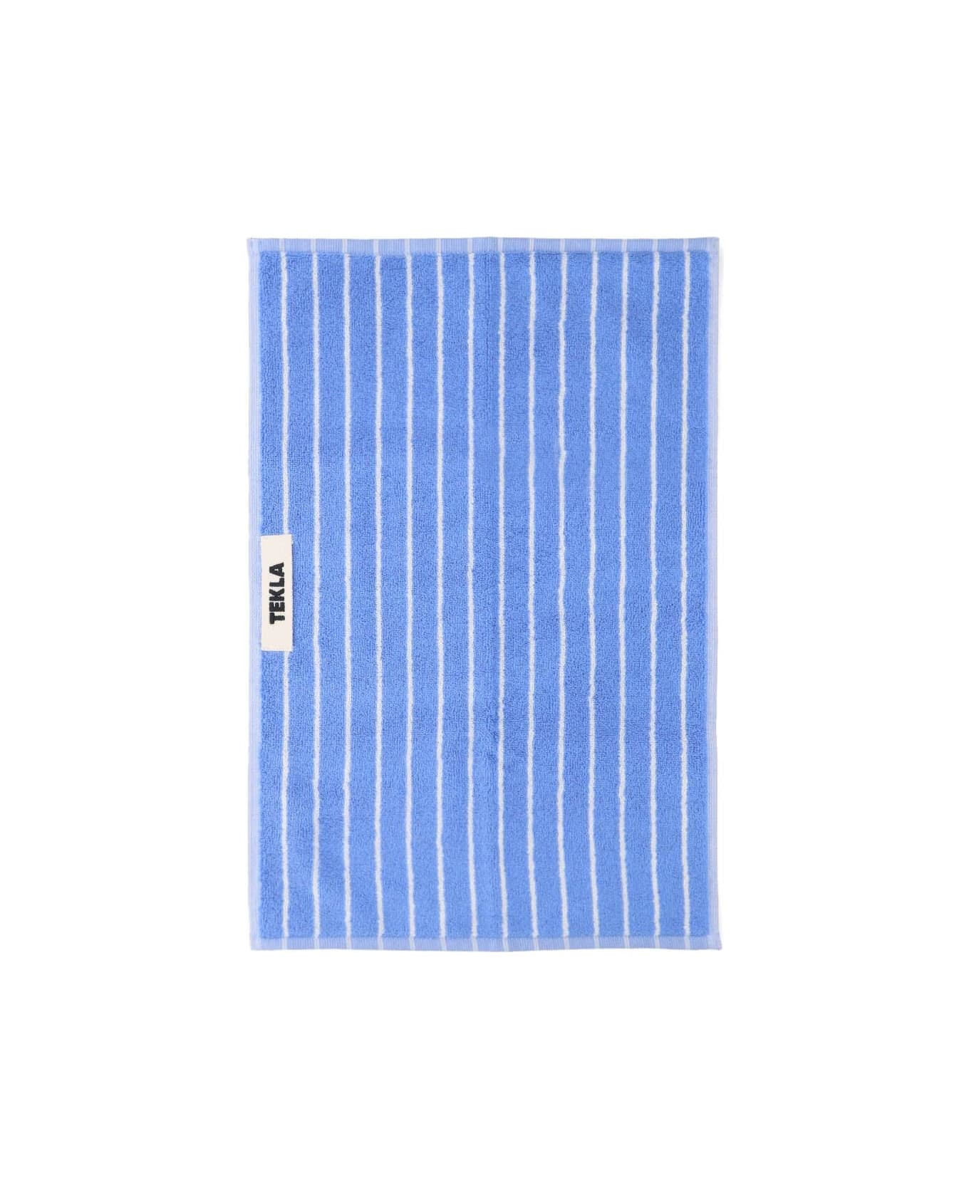 Tekla Guest Towel - Clear Blue Stripes