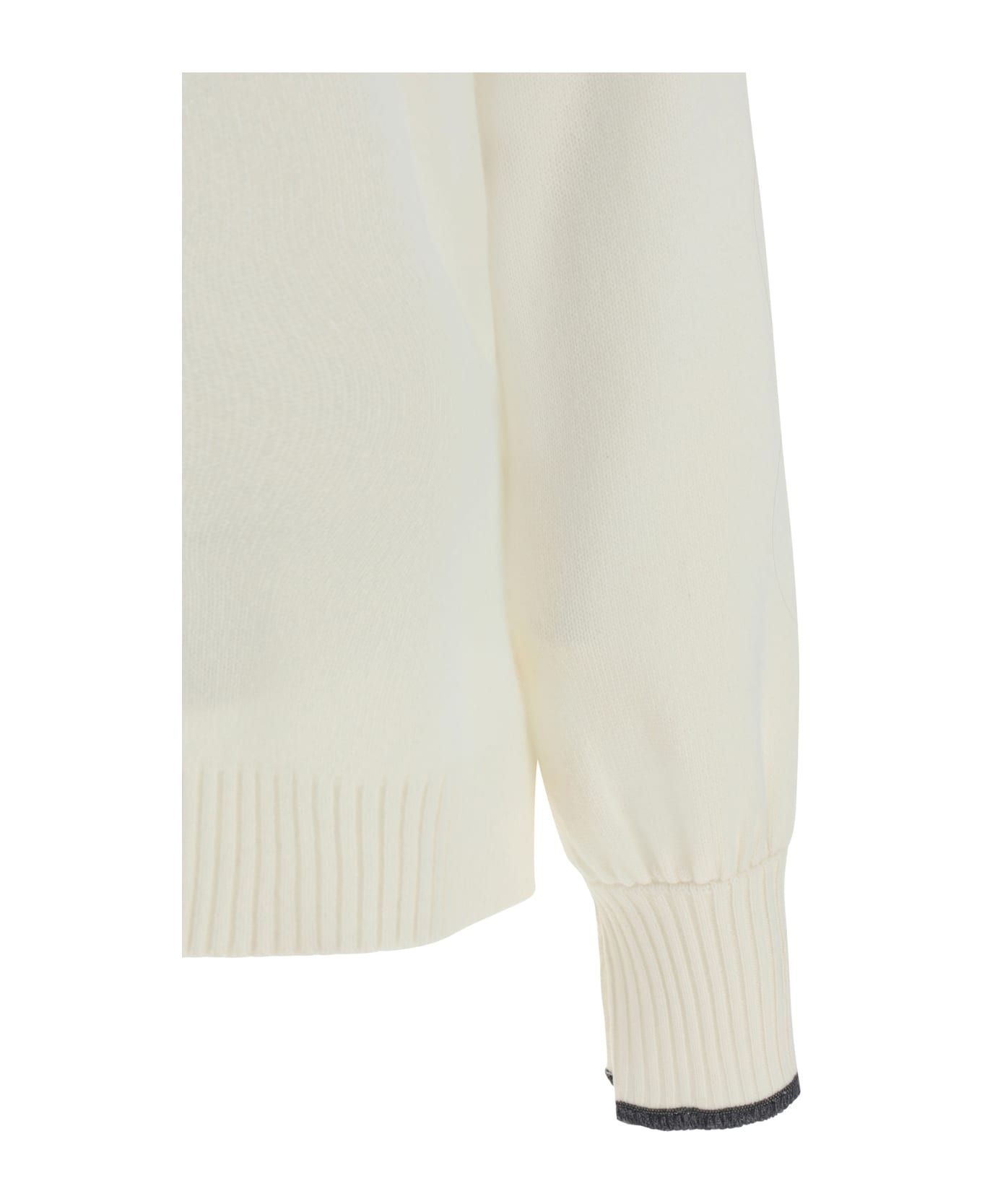 Brunello Cucinelli Crewneck Sweater - White ニットウェア