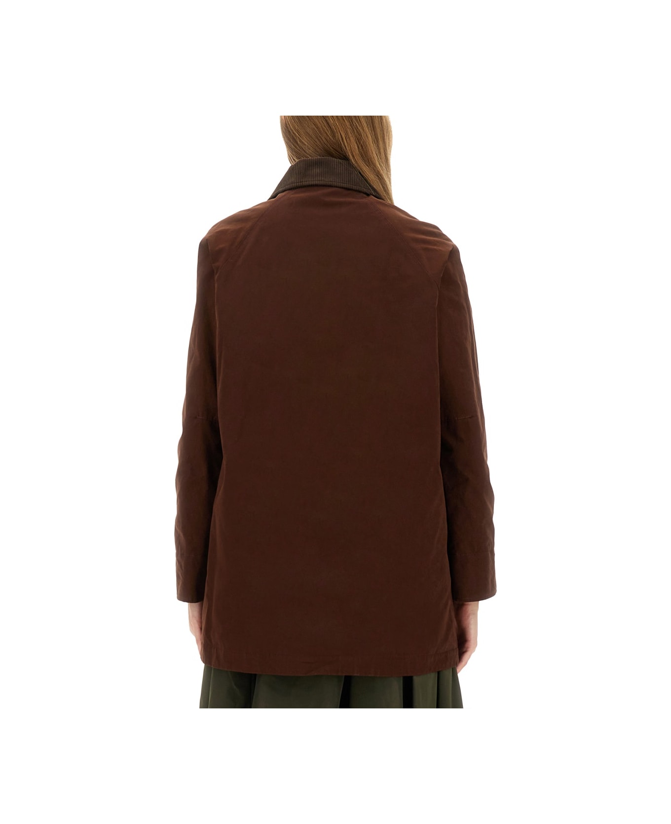 Aspesi Cotton Blend Canvas Jacket - BROWN