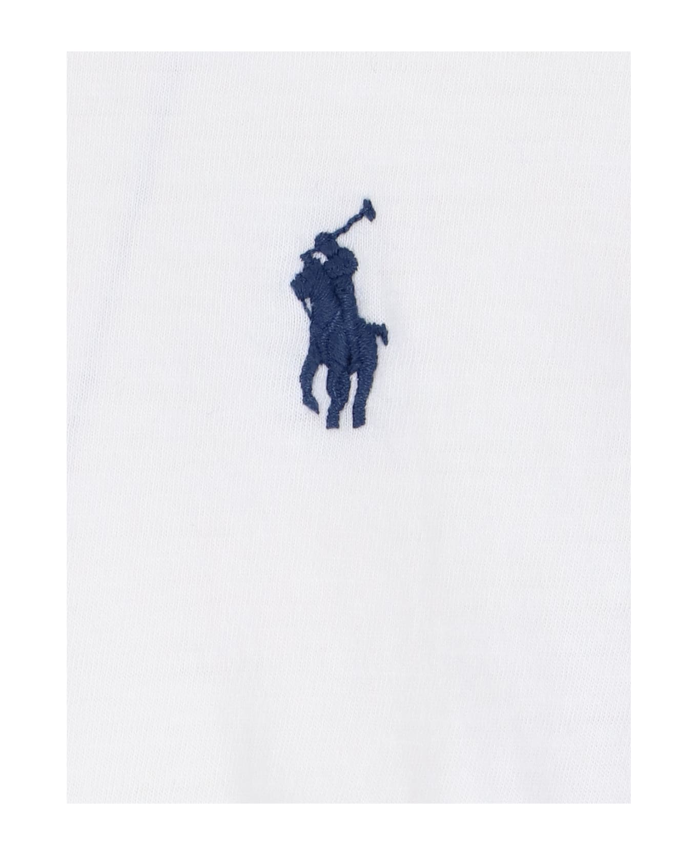 Ralph Lauren Logo Buttons T-shirt - white シャツ