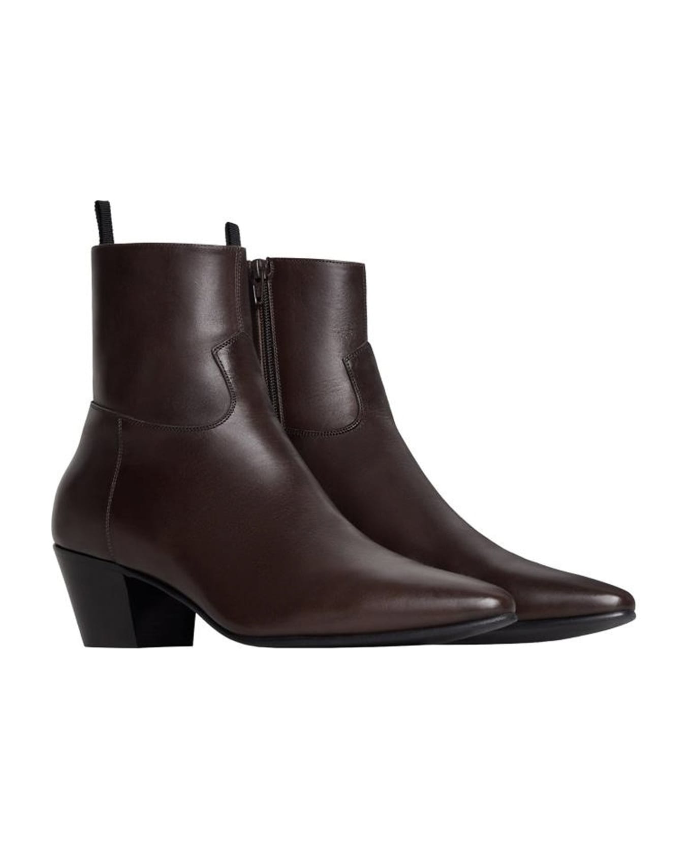 Celine Leather Boots - Brown ブーツ