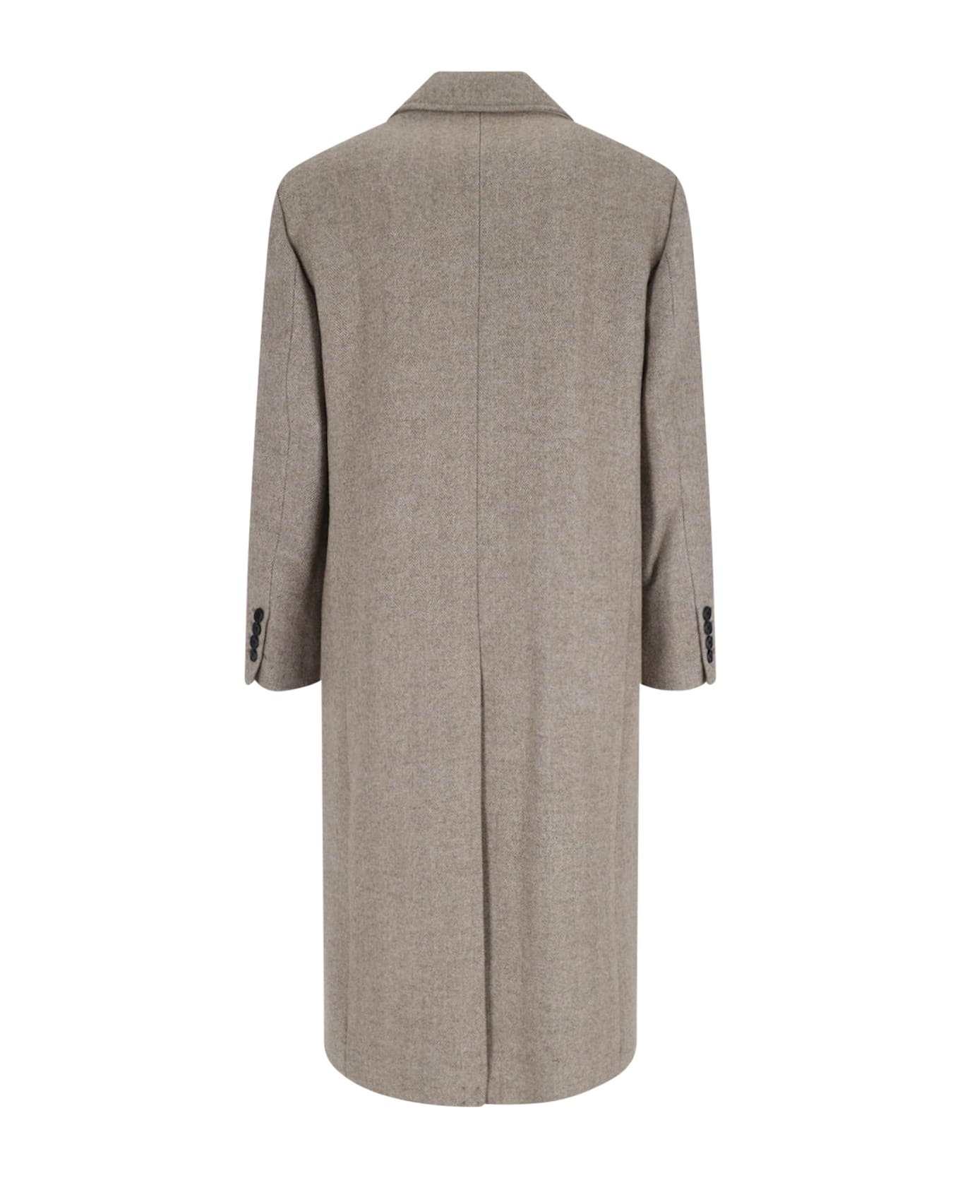 Dunst Double-breasted Wool Blend Coat - Beige
