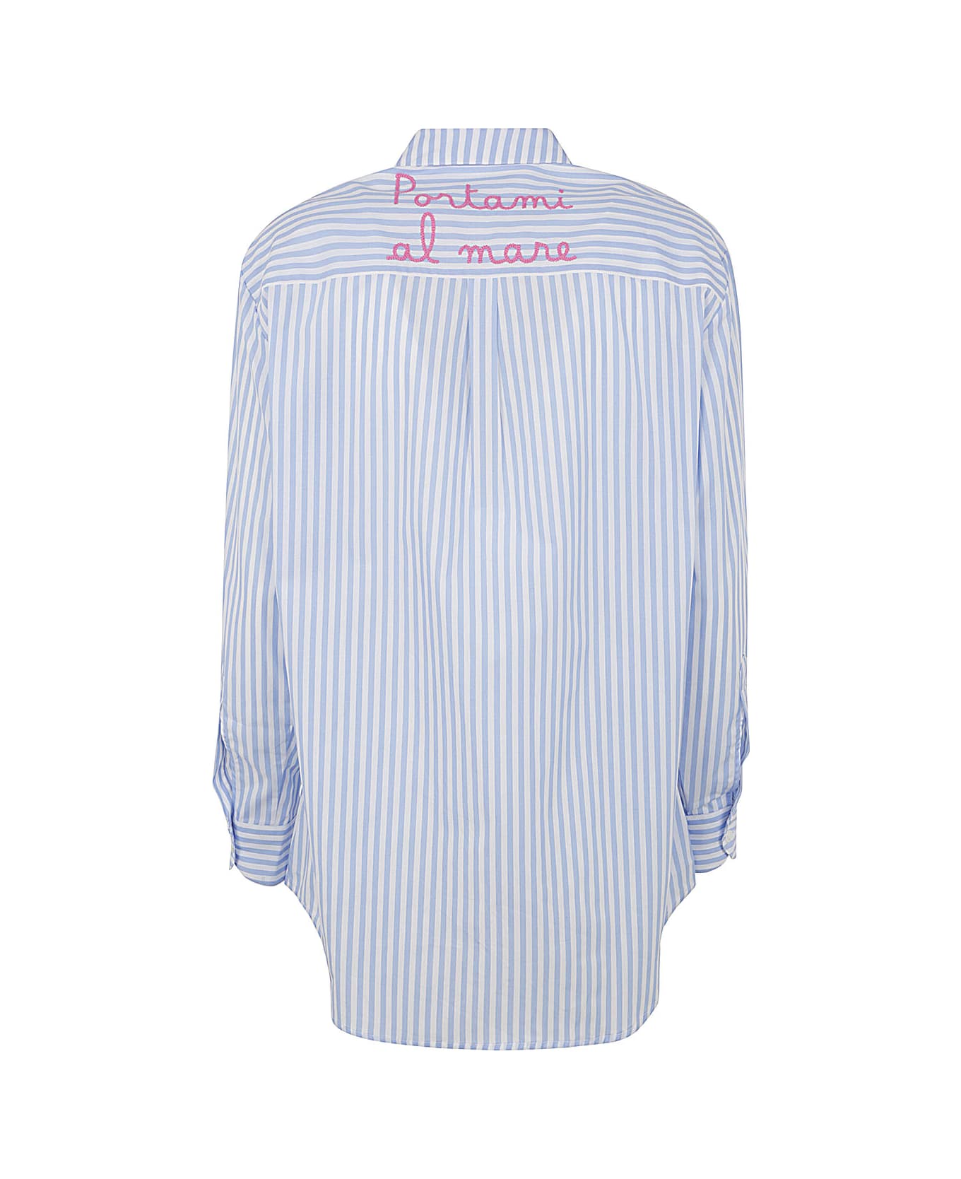 MC2 Saint Barth Cotton Shirt - Emb Cotton Stripes V