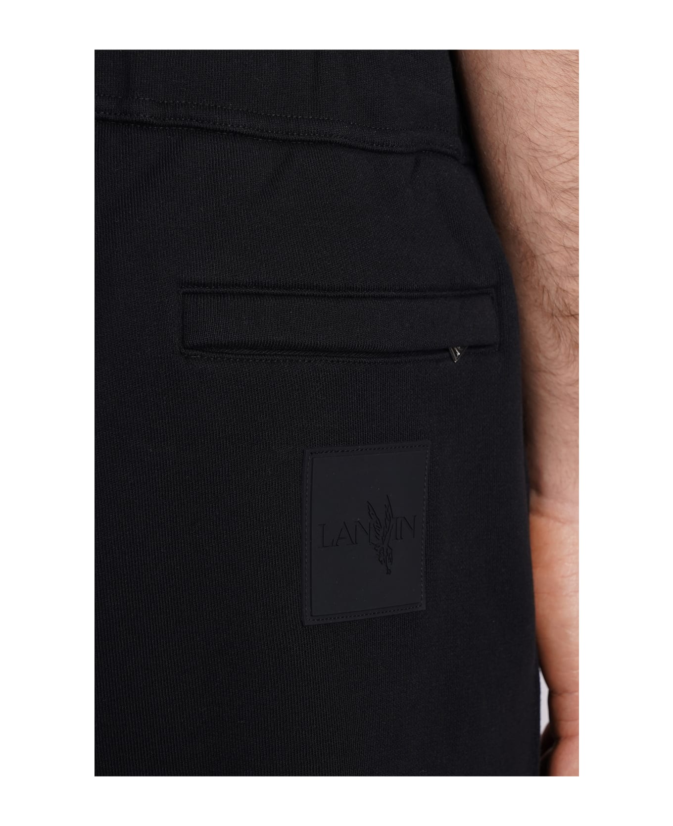 Lanvin Pants In Black Cotton - black スウェットパンツ