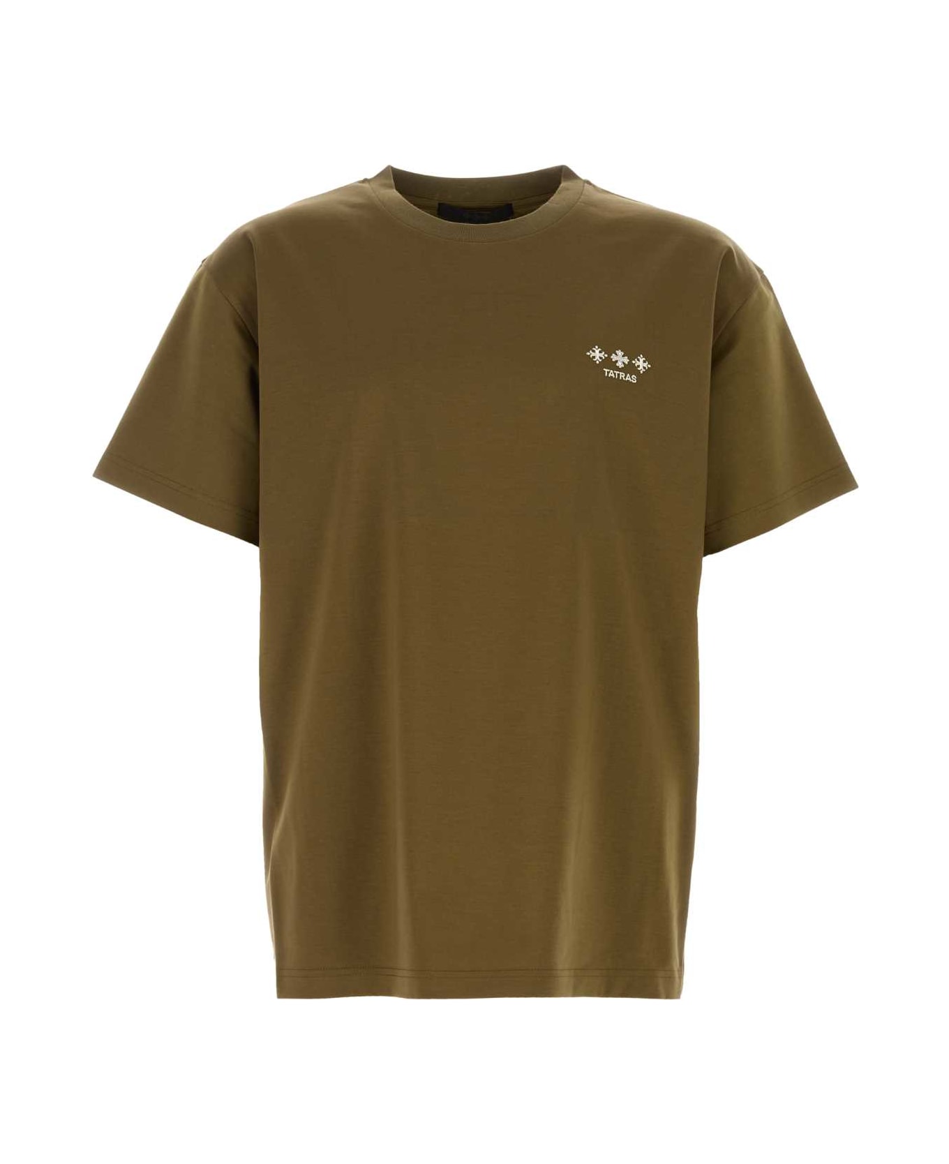 TATRAS Army Green Cotton T-shirt - KHAKI