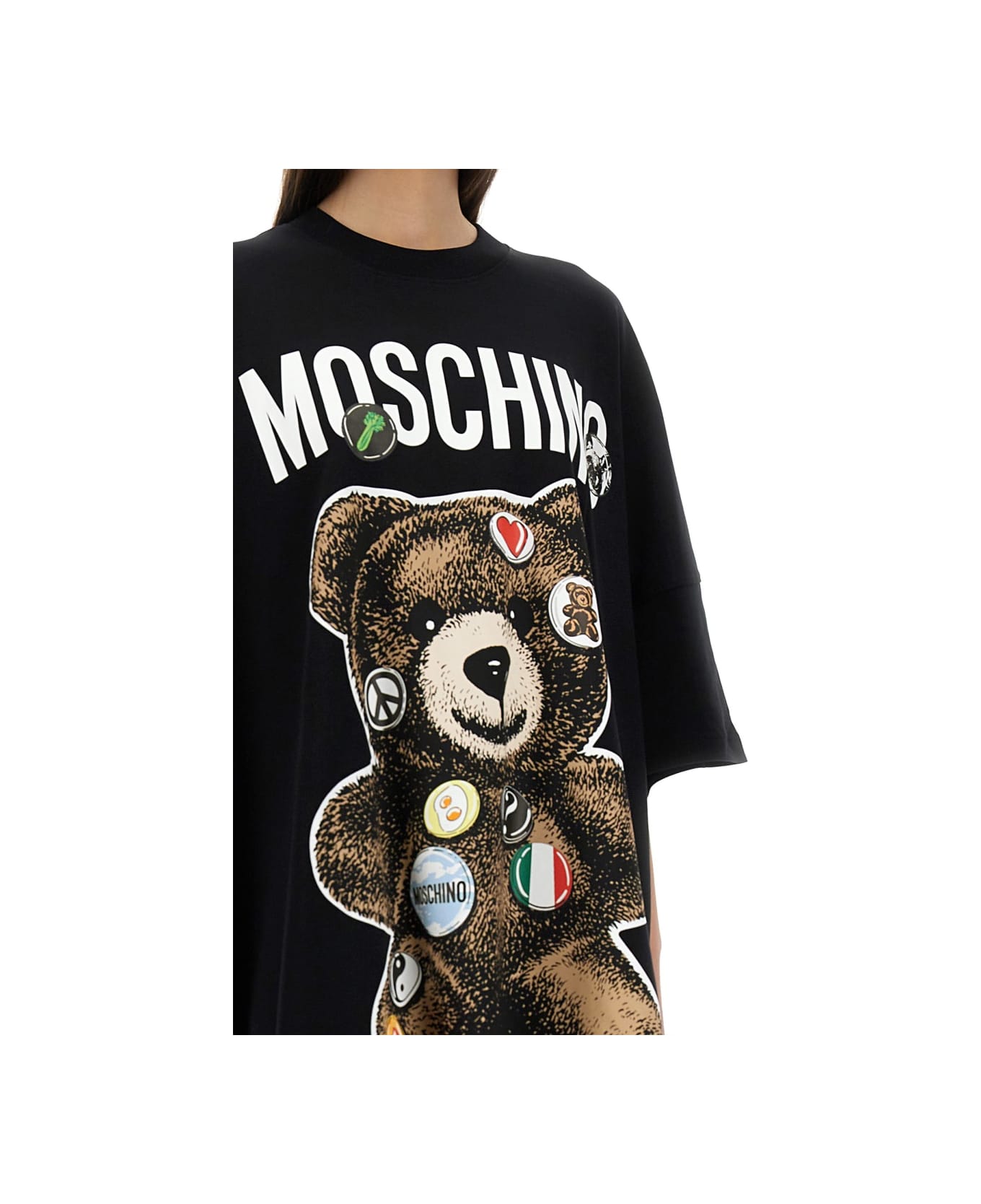Moschino 
teddy Bear
 Short Dress - BLACK