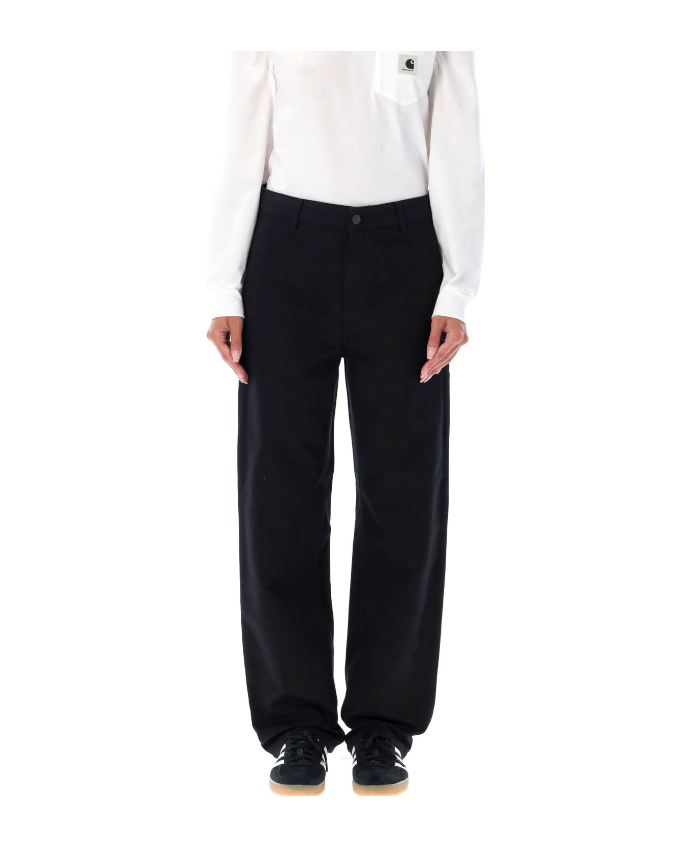 Carhartt W Pierce Straight Pants - BLACK