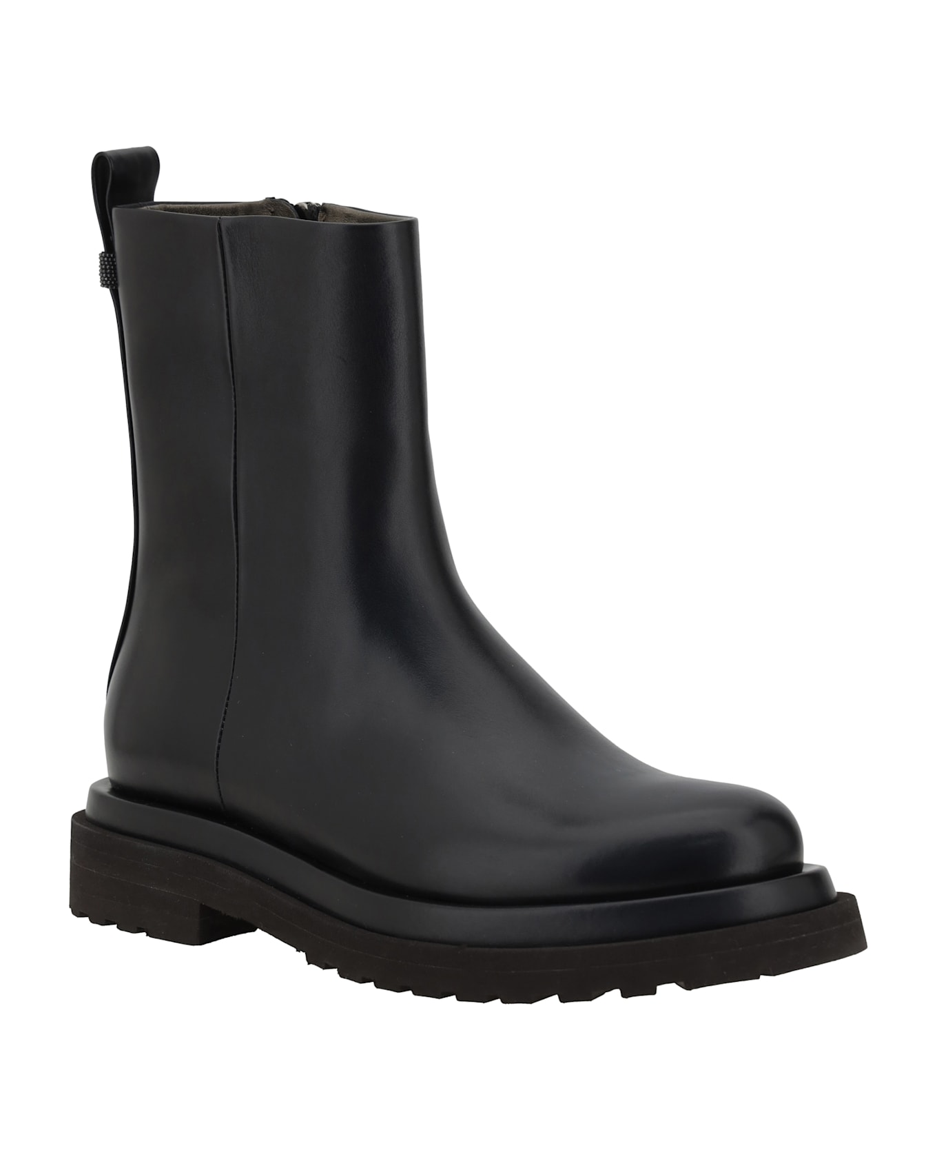 Brunello Cucinelli Leather Ankle Boots