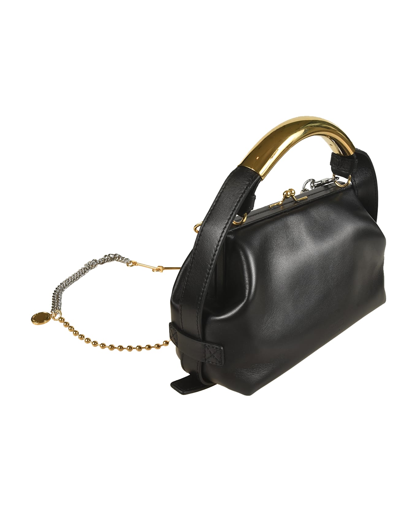 Moschino Snap-lock Tote - Black