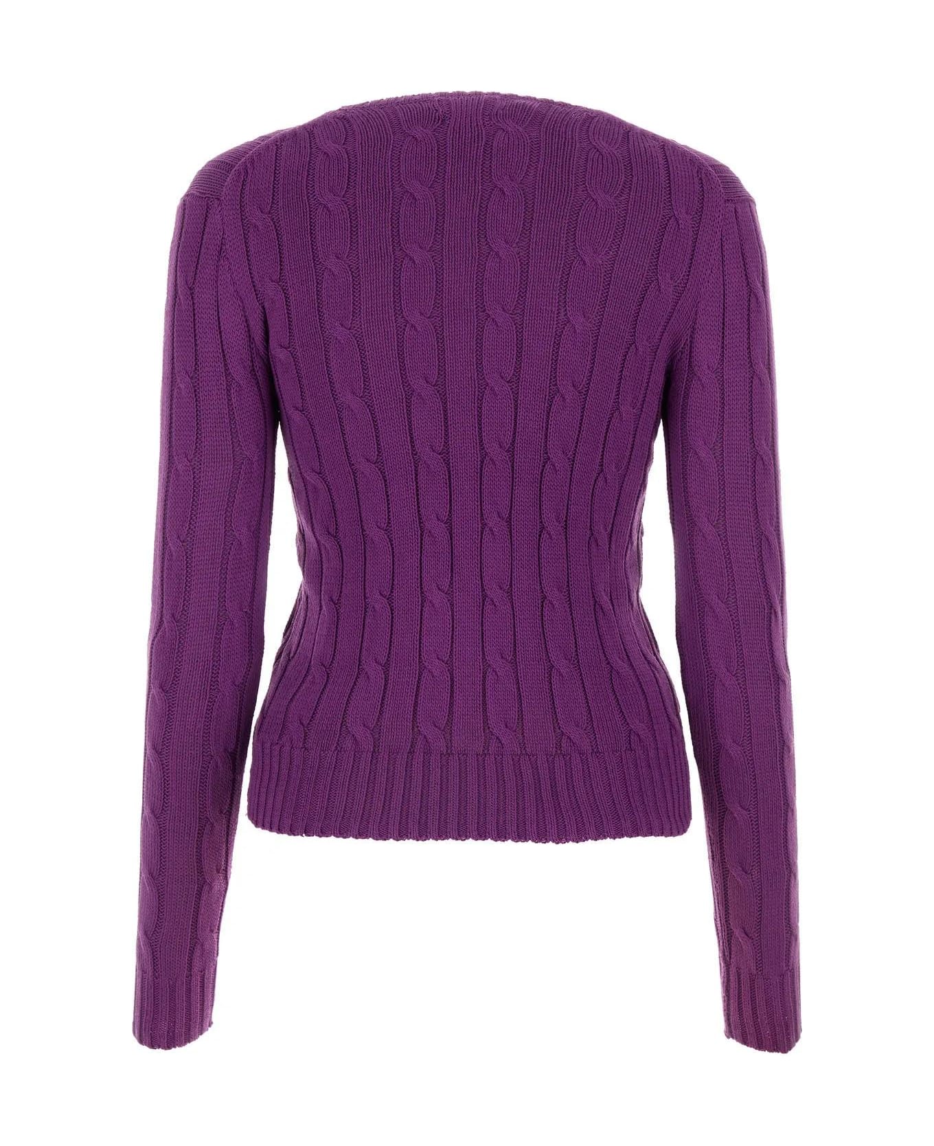 Polo Ralph Lauren Purple Cotton Sweater Polo Ralph Lauren - PURPLE