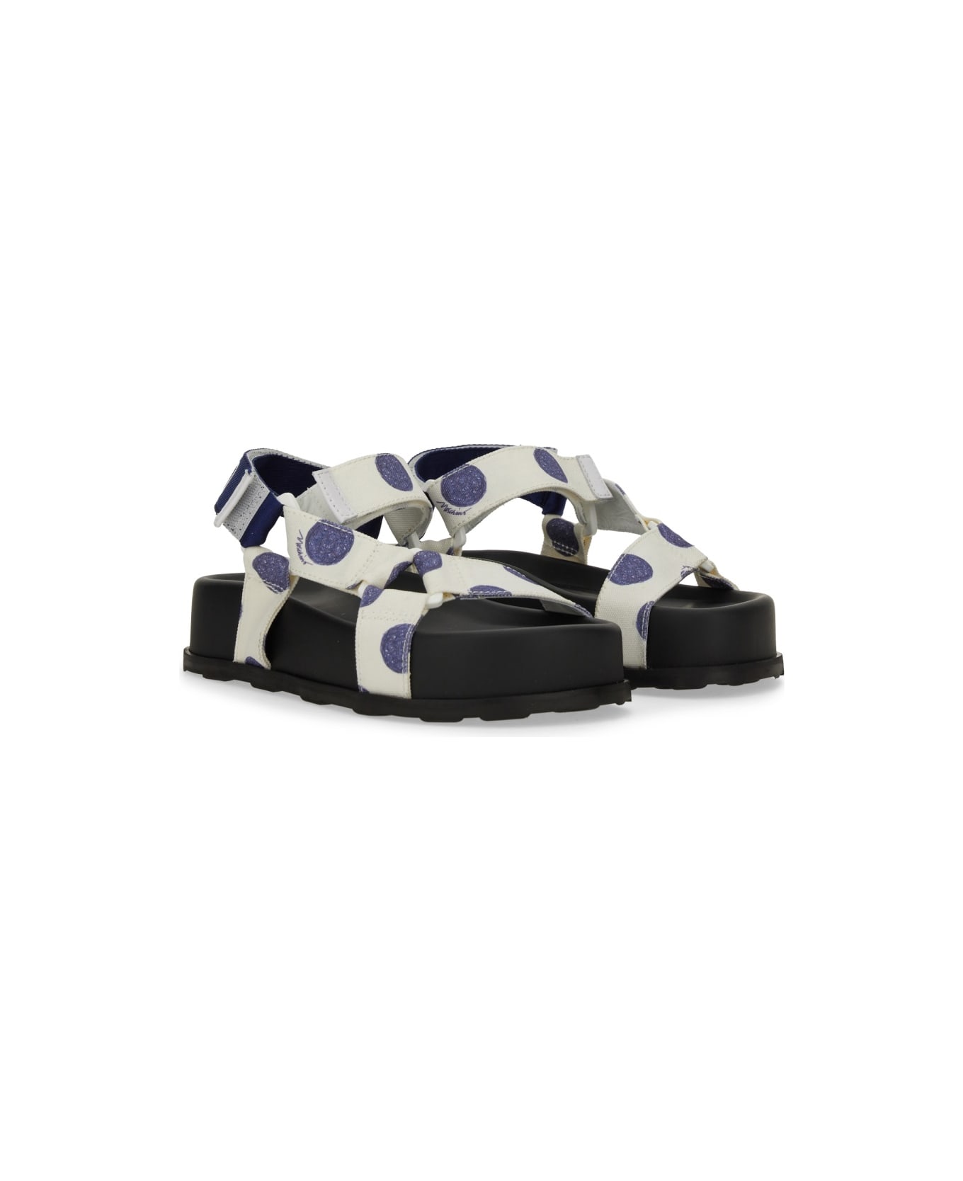 サンダル・ミュール Moschino SS25 SANDAL WITH LOGO (MA16254I0M MKD10A) Moschino Flat sandals for Women | Online Sale up to 59% off