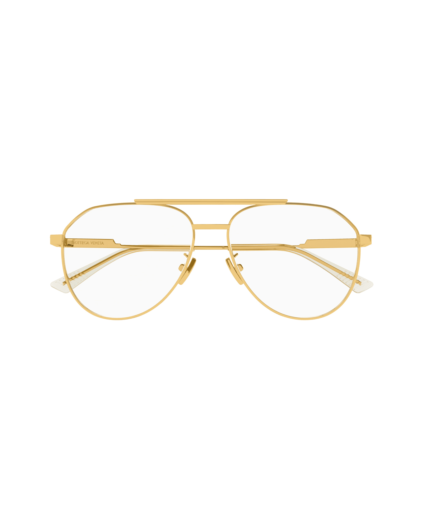 Bottega Veneta Eyewear Bottega Veneta Bv1158o Linea Minimalist 002 Gold Trasparent Glasses - Oro