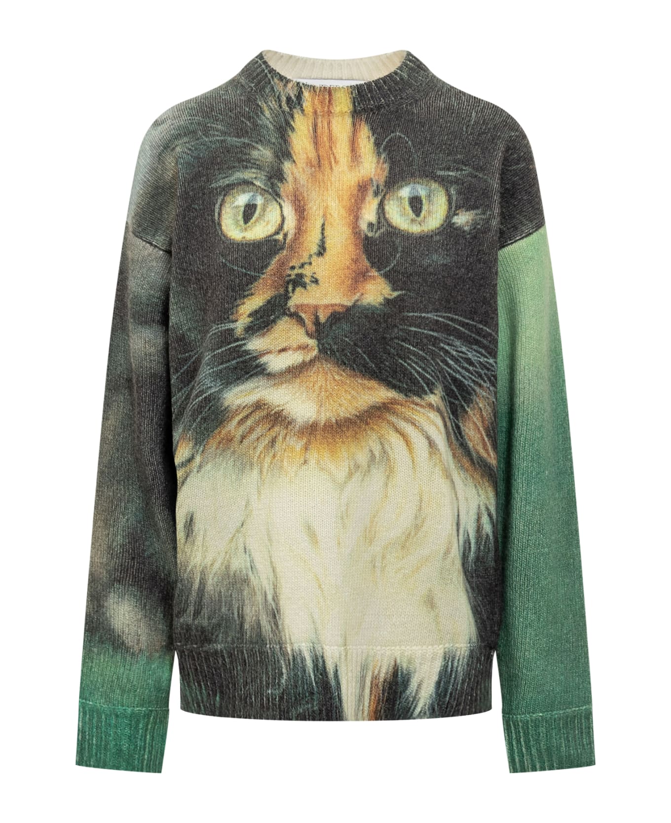 J.W. Anderson Printed Jumper - EMERALD ニットウェア