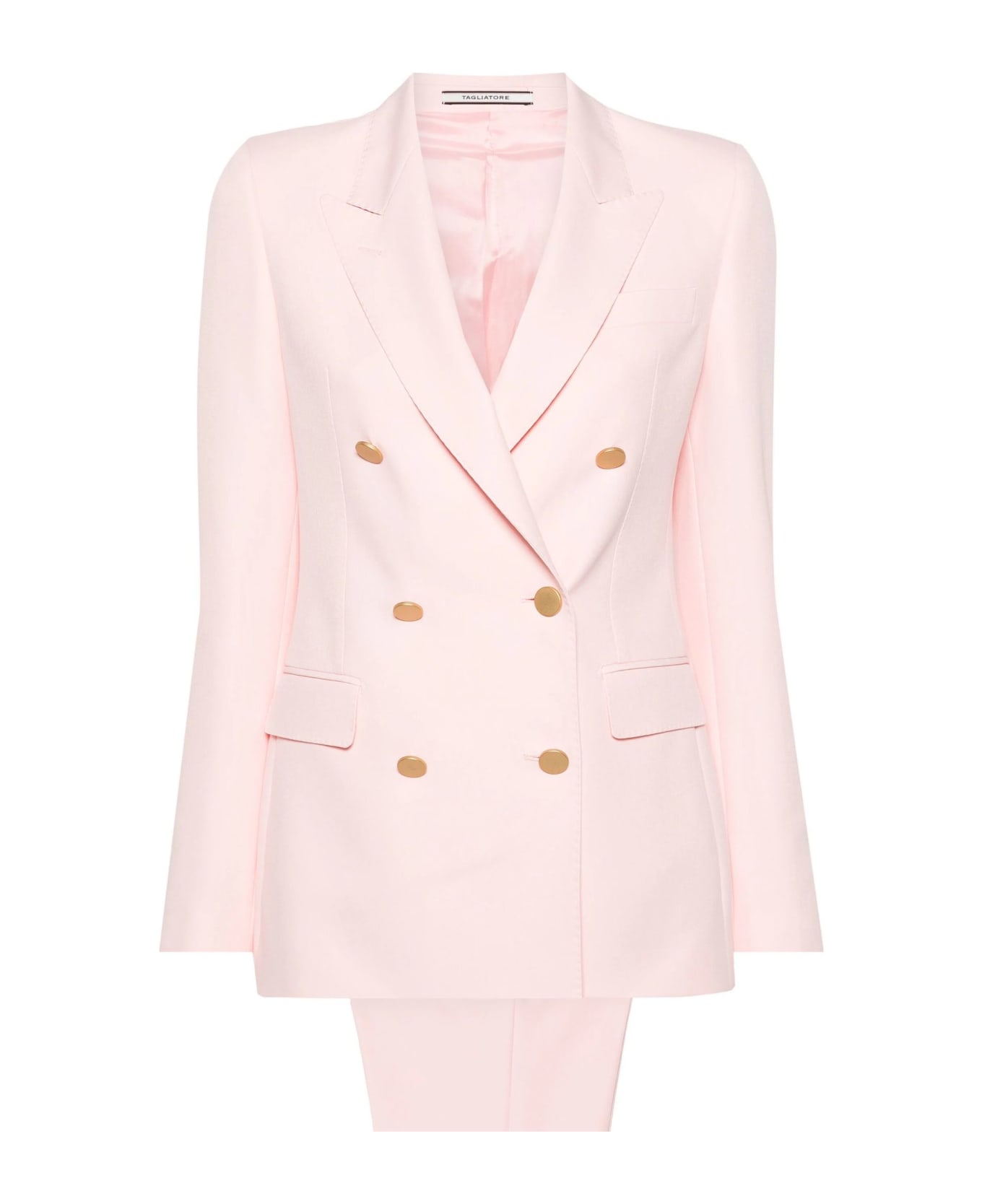 Tagliatore Pink Double-breasted Suit - Pink ブレザー