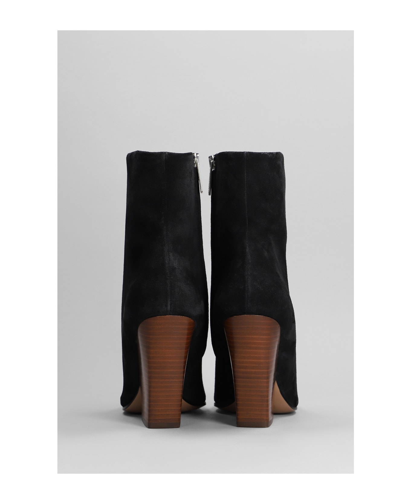 Paris Texas Jane Texan Ankle Boots In Black Suede - black