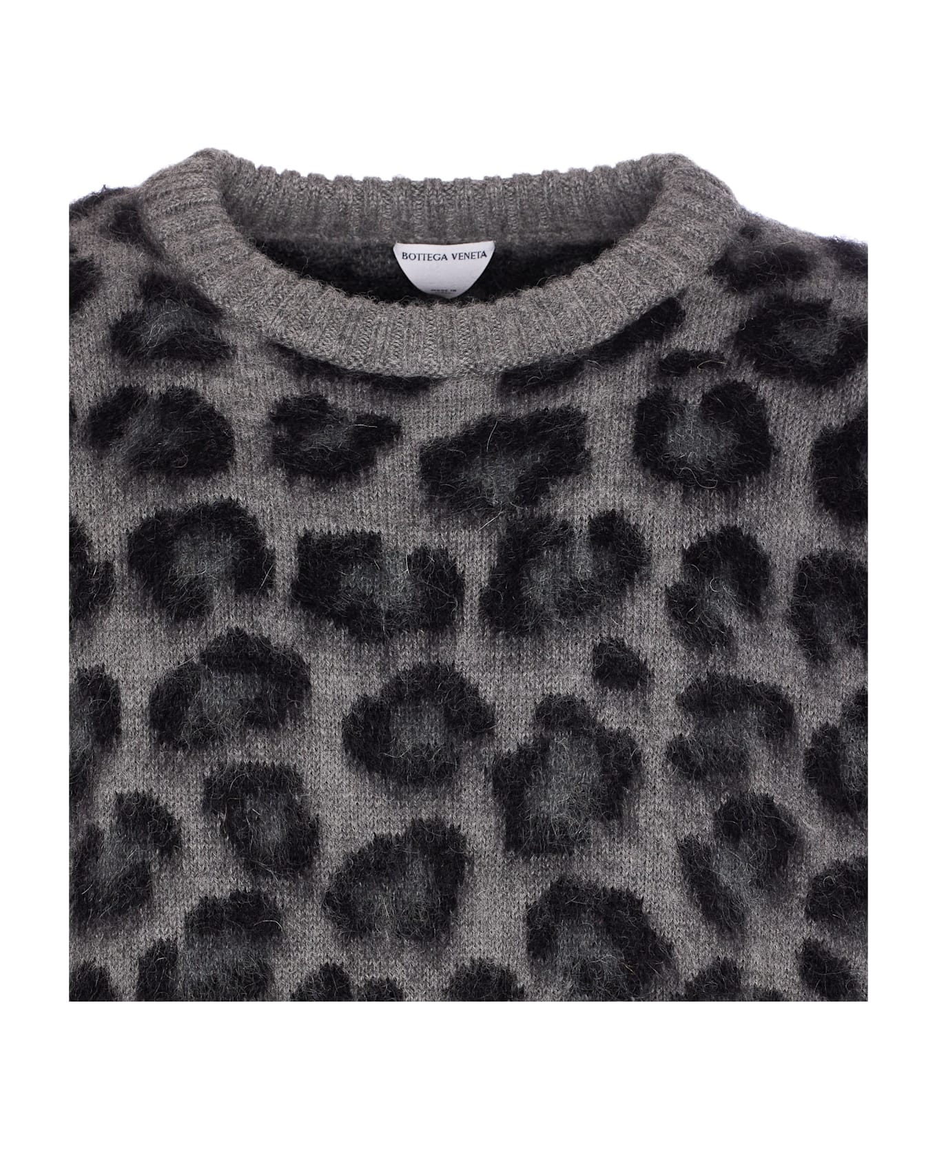 Bottega Veneta Animalier Sweater - Grey