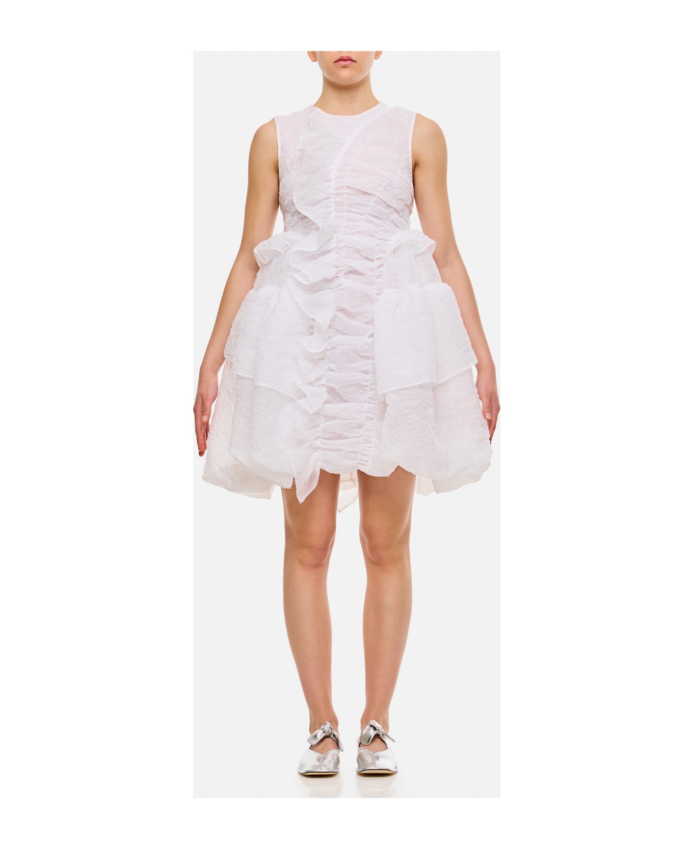 Cecilie Bahnsen Giselle Short Dress - White ワンピース＆ドレス