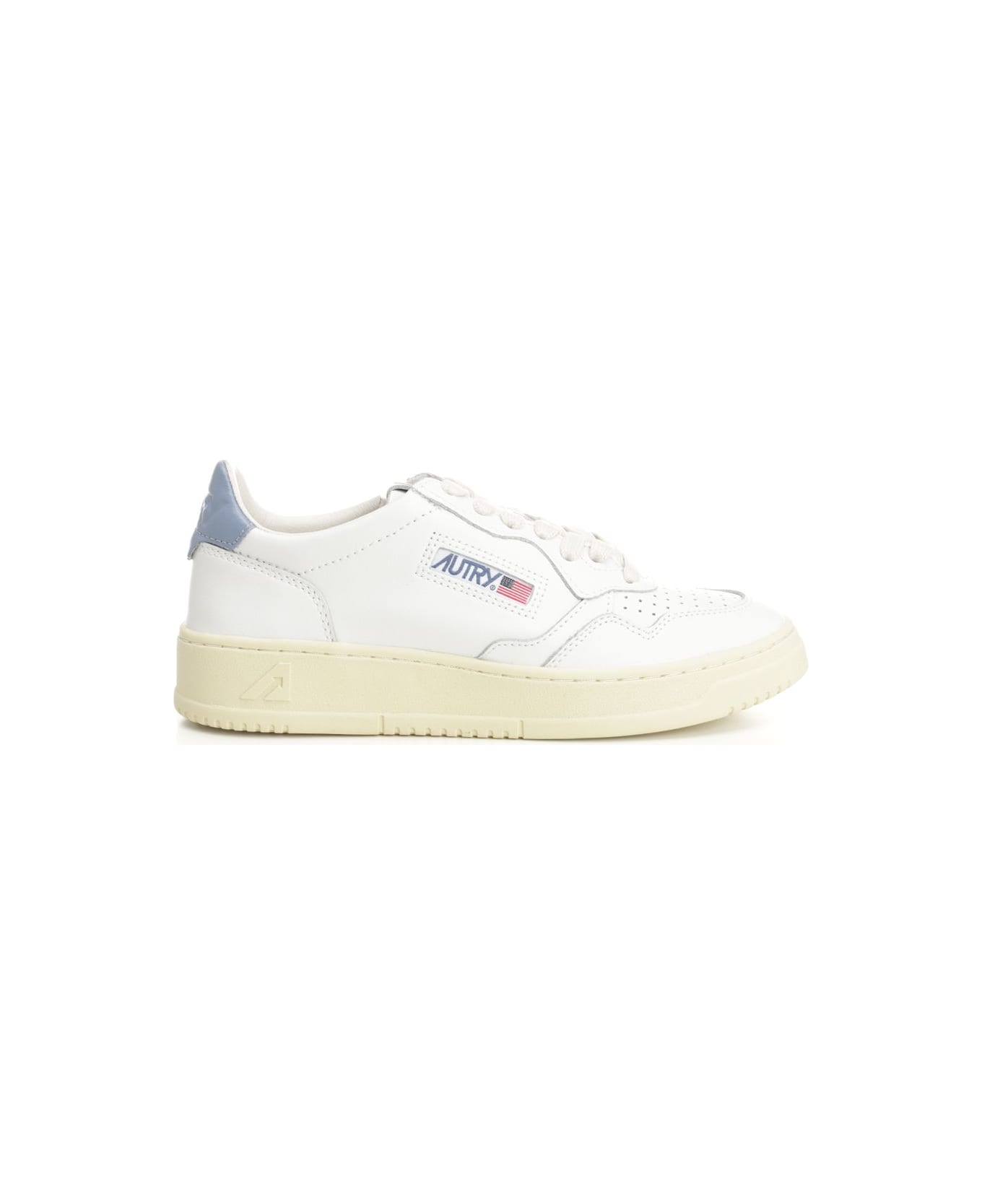 Autry 'medalist Low' Sneaker - WHITE/BLUE