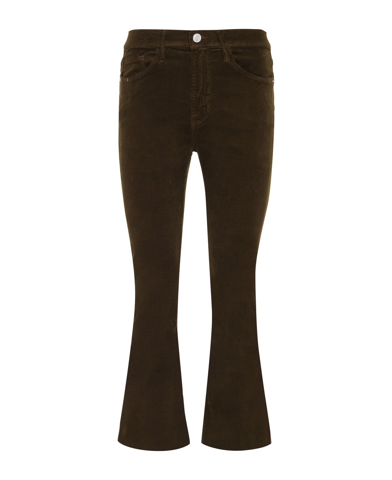 Frame Le Mini Boot Corduroy Trousers - brown