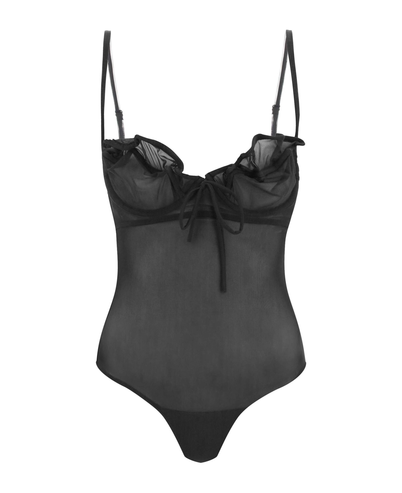 Y/Project Wired Mesh Bodysuit - BLACK (Black) ボディスーツ