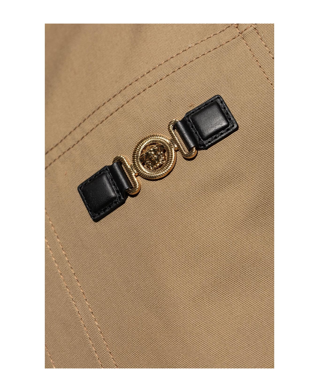 Versace Jacket With Appliqué - Dark sand