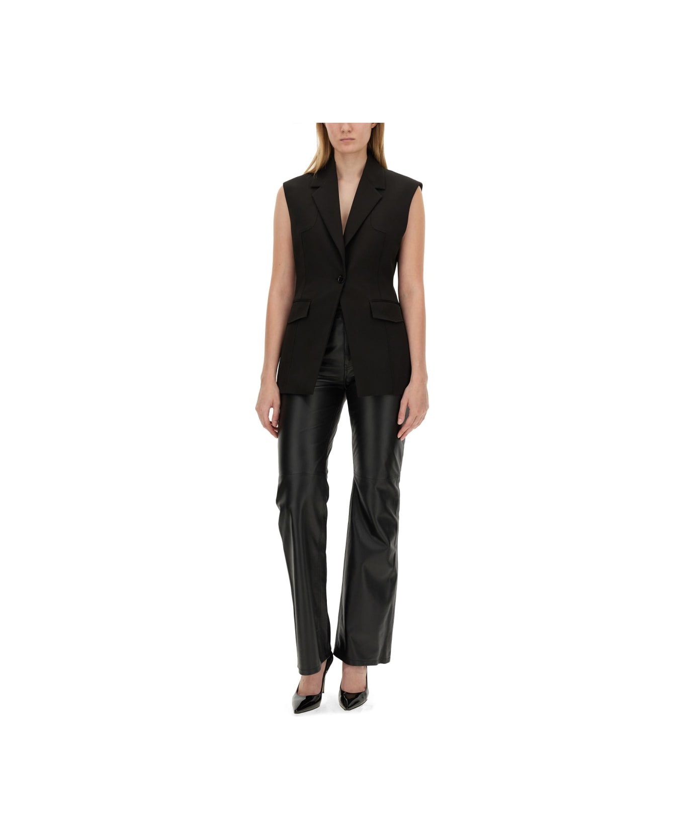 M05CH1N0 Jeans Flared Pants - BLACK