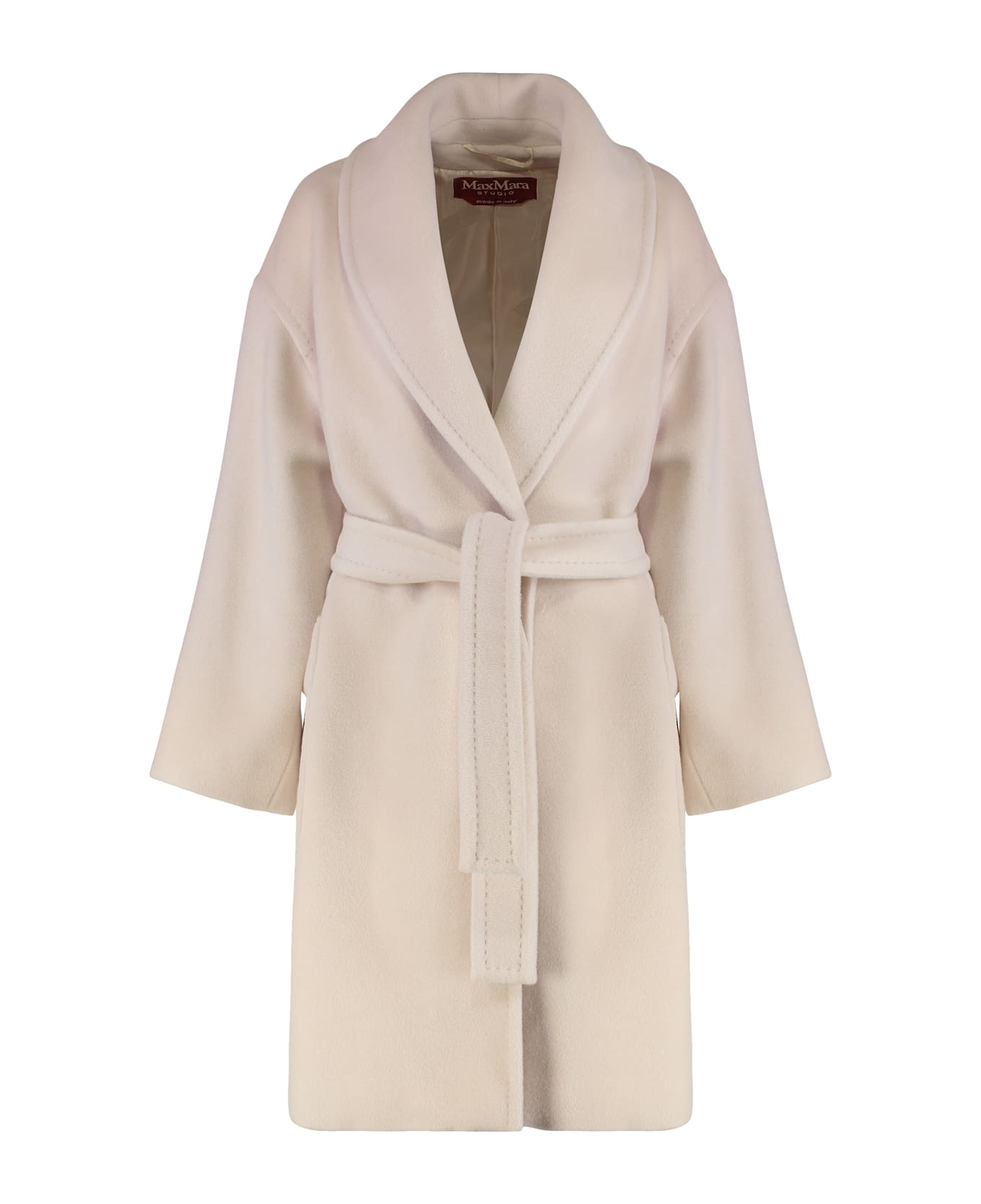 Max Mara Studio Cloruro Wool And Alpaca Coat - Beige