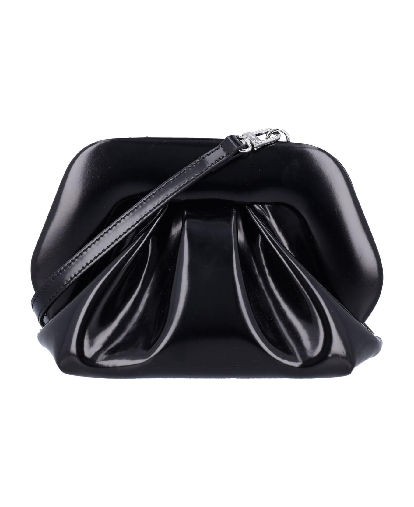 THEMOIRè Gea Vegan Fabric Clutch - Black