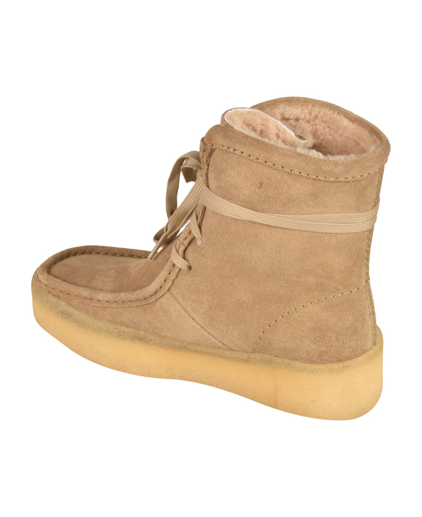 Clarks Wallabee Cup High Boots - Light Tan