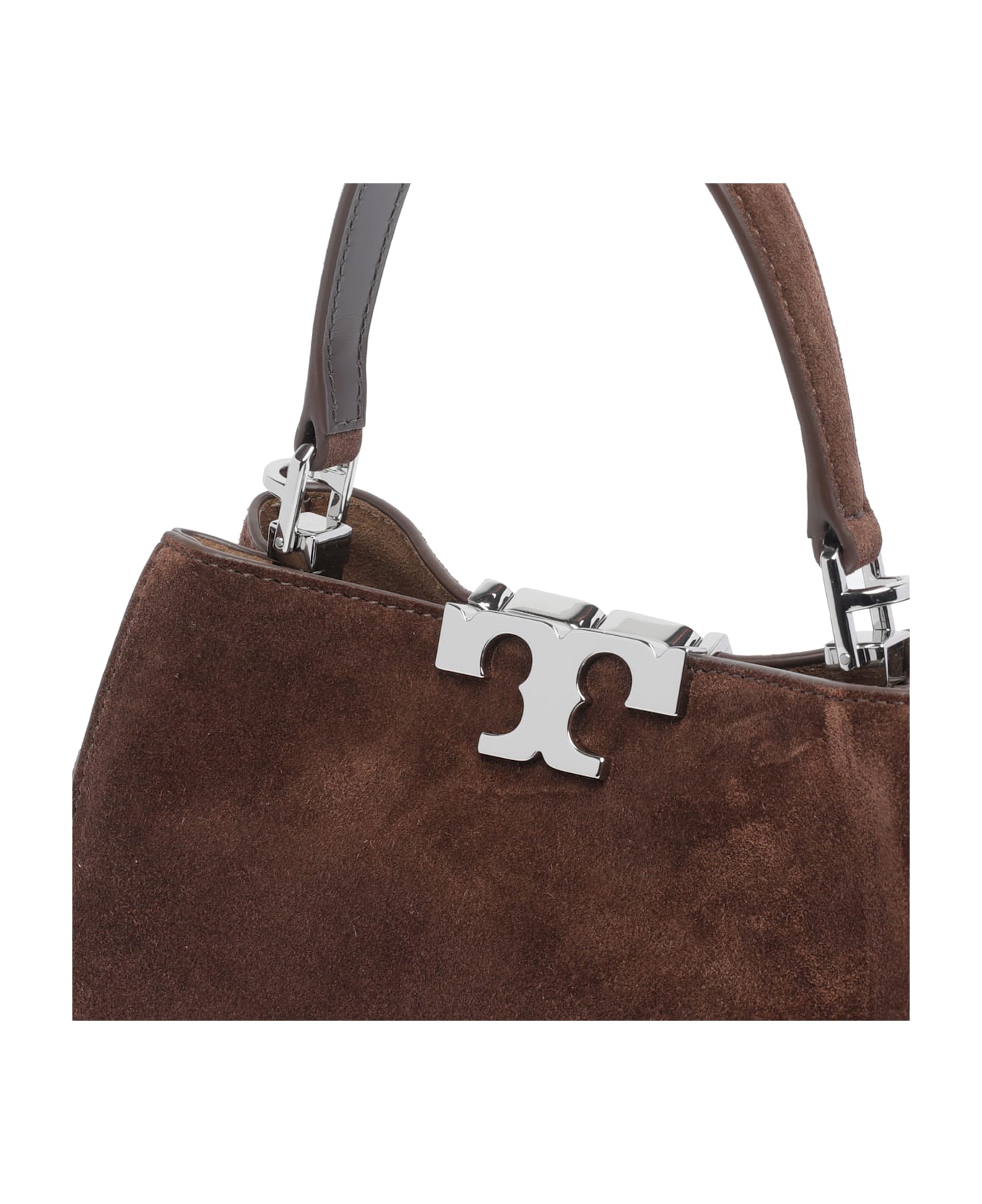 Tory Burch Mini Eleanor Suede Satchel Bag - Brown