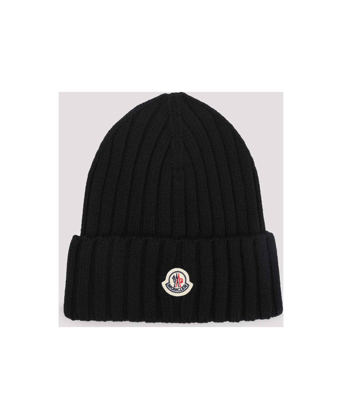 Moncler Virgin Wool Hat - Black 帽子