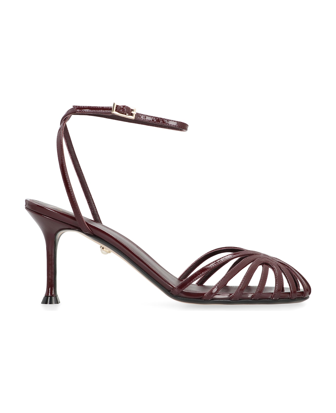 Alevì Ally Leather Sandals - Burgundy