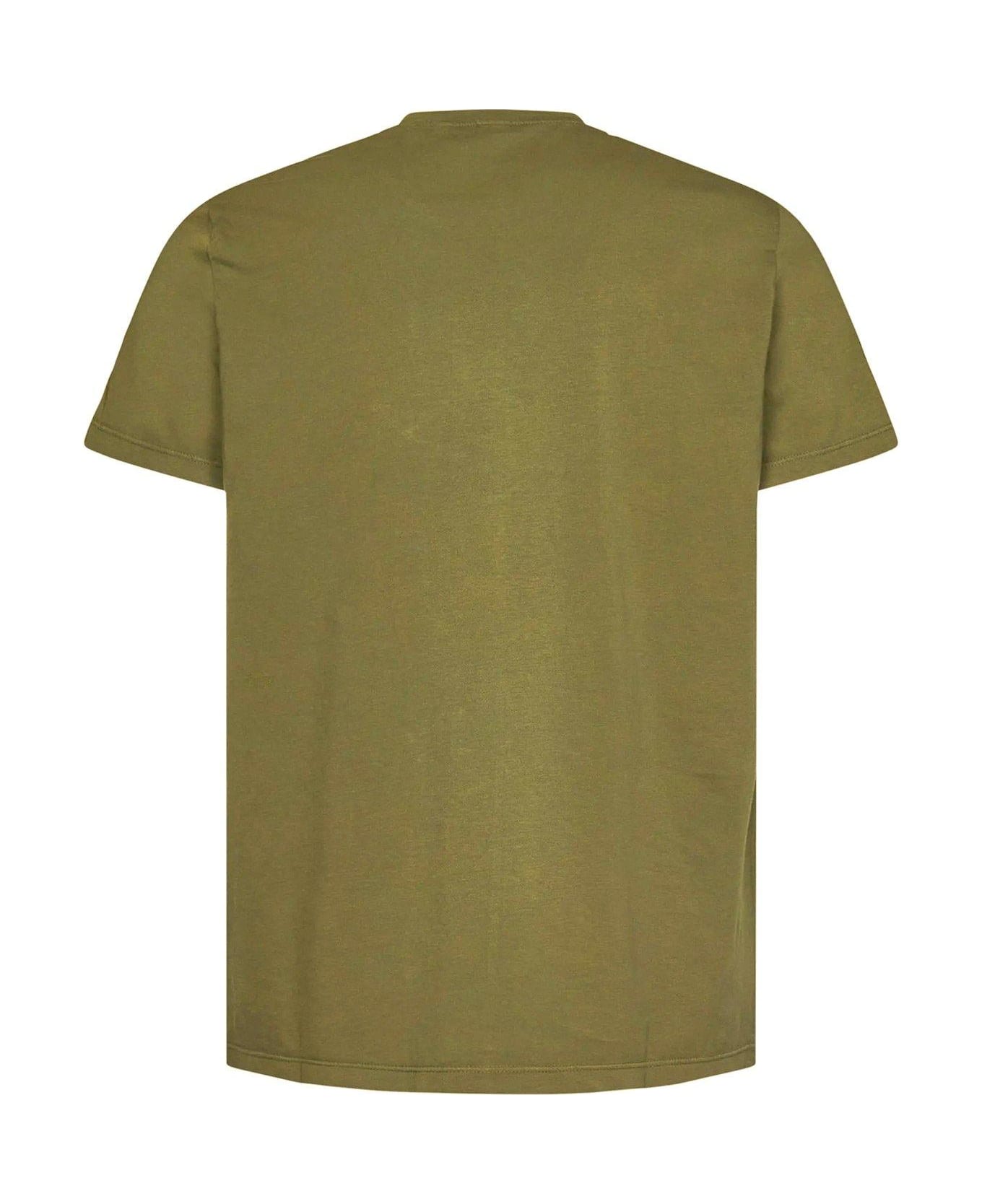Aspesi Short-sleeved Crewneck T-shirt - Militare